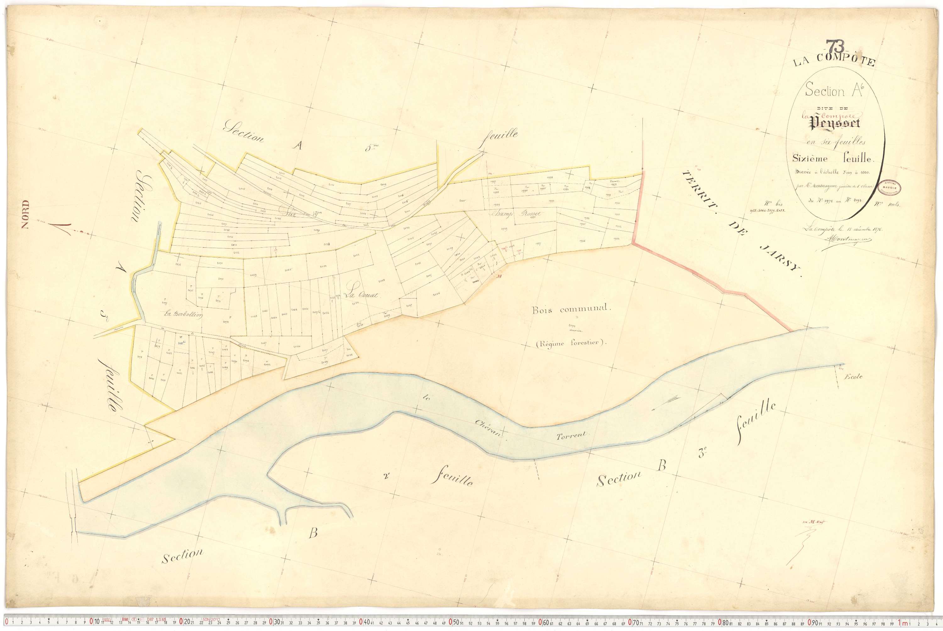 La Compôte - Cadastre français (1879).