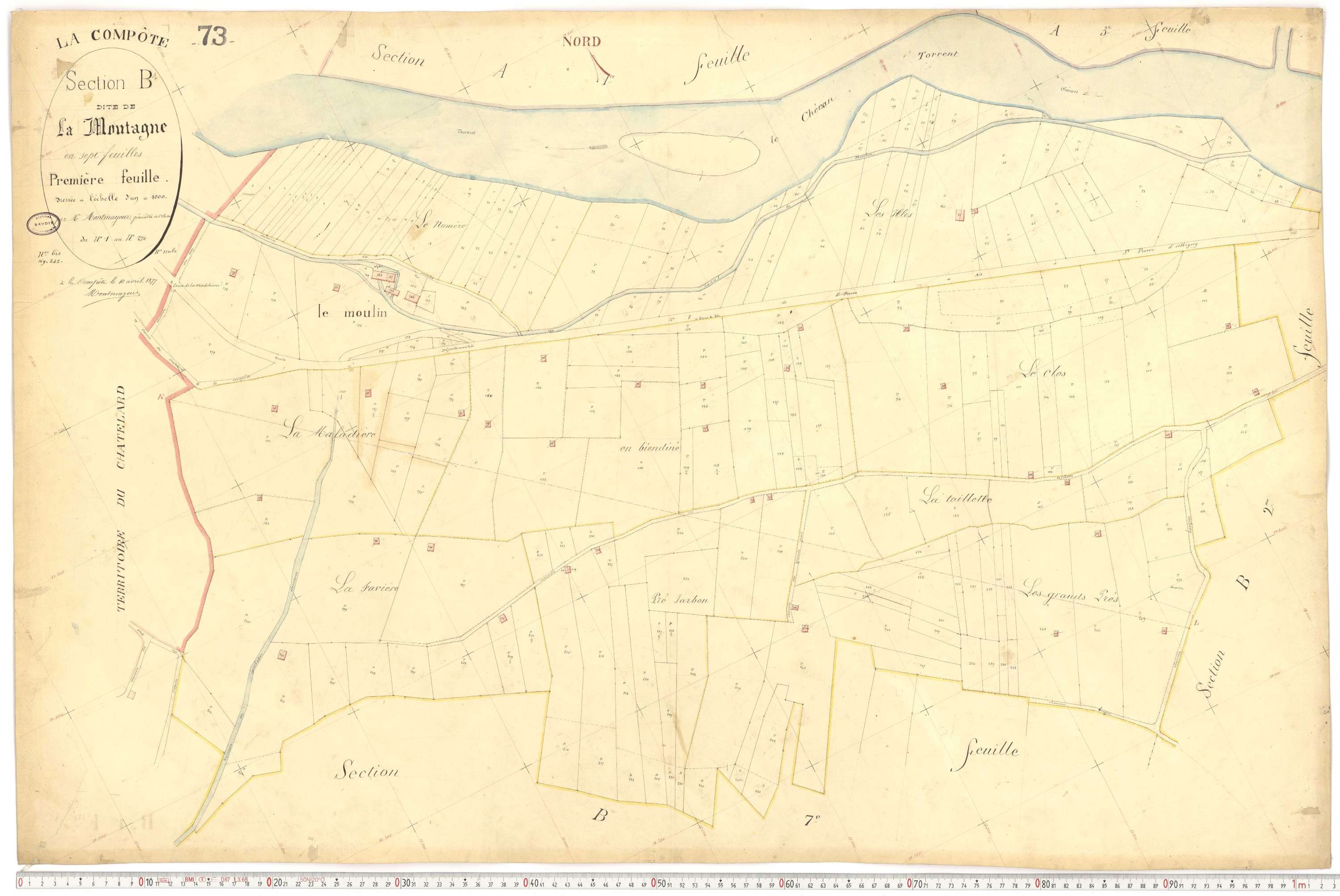 La Compôte - Cadastre français (1879).