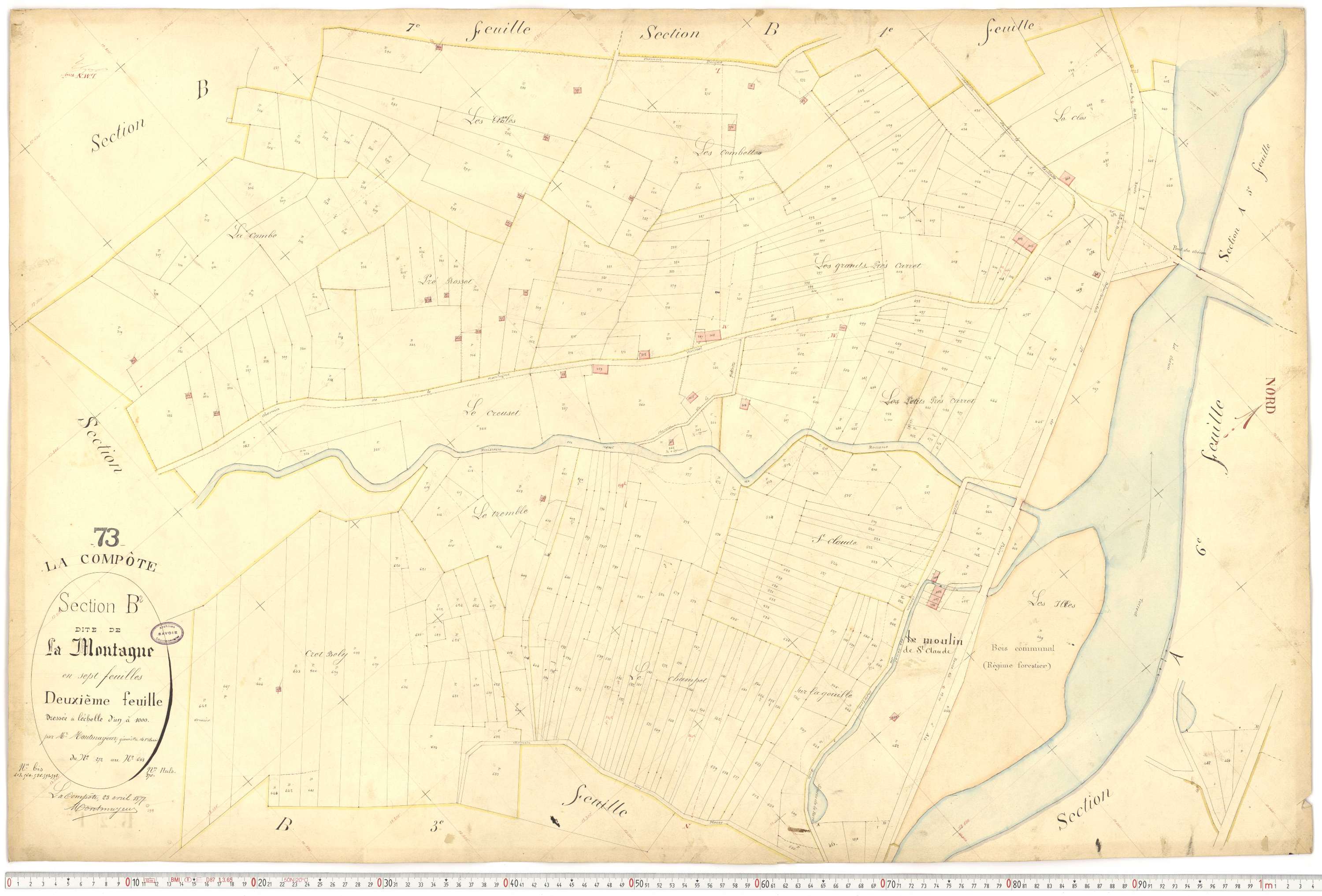 La Compôte - Cadastre français (1879).