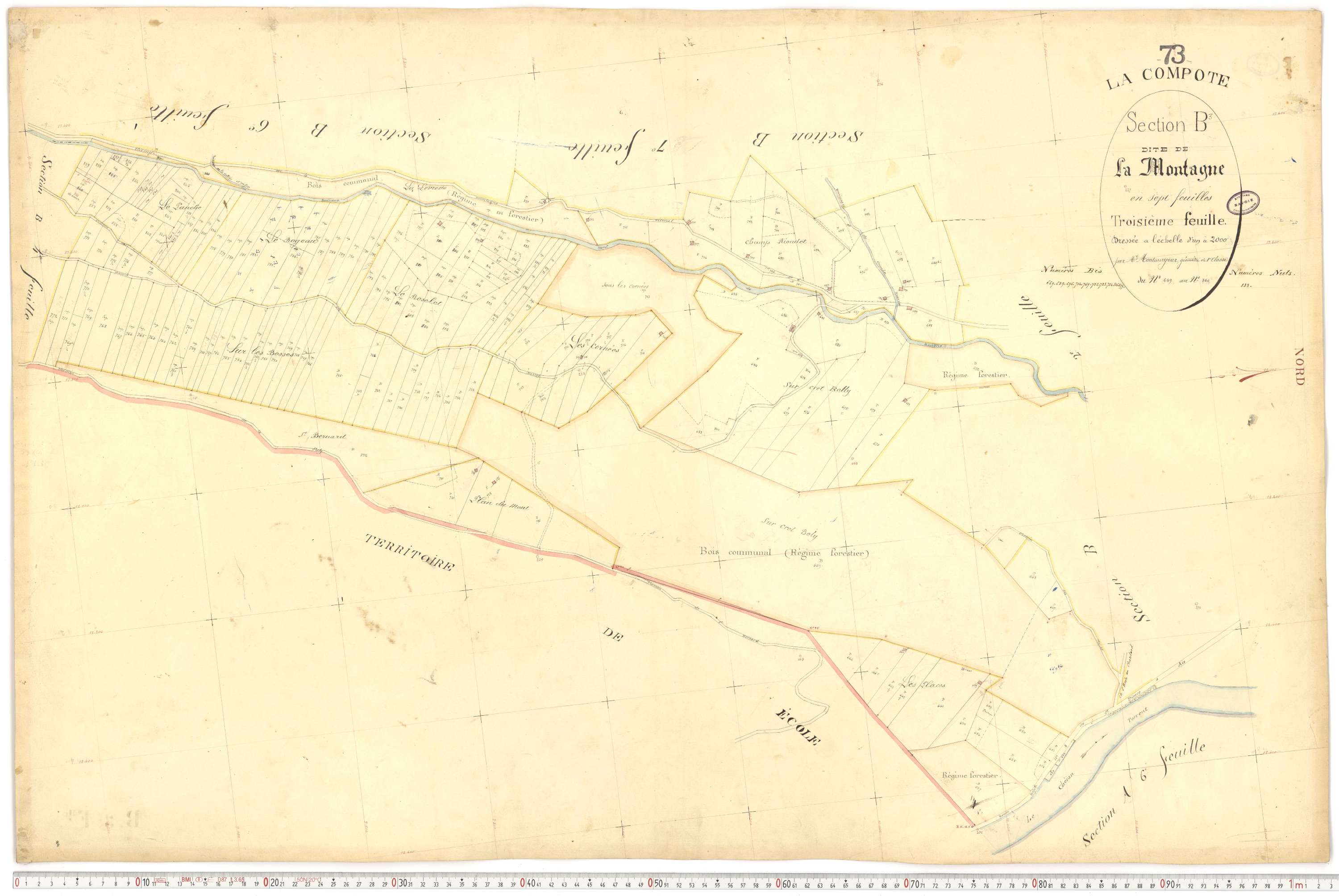 La Compôte - Cadastre français (1879).