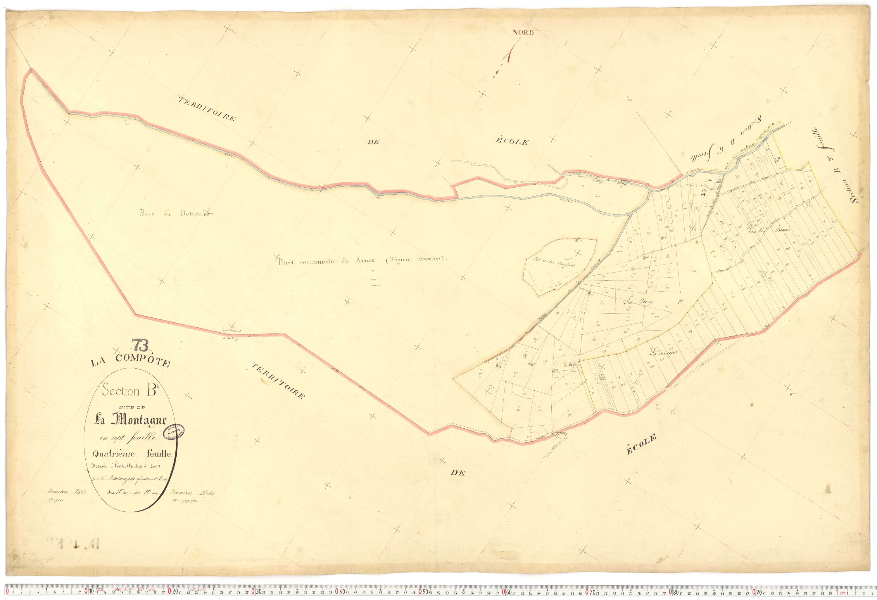 La Compôte - Cadastre français (1879).