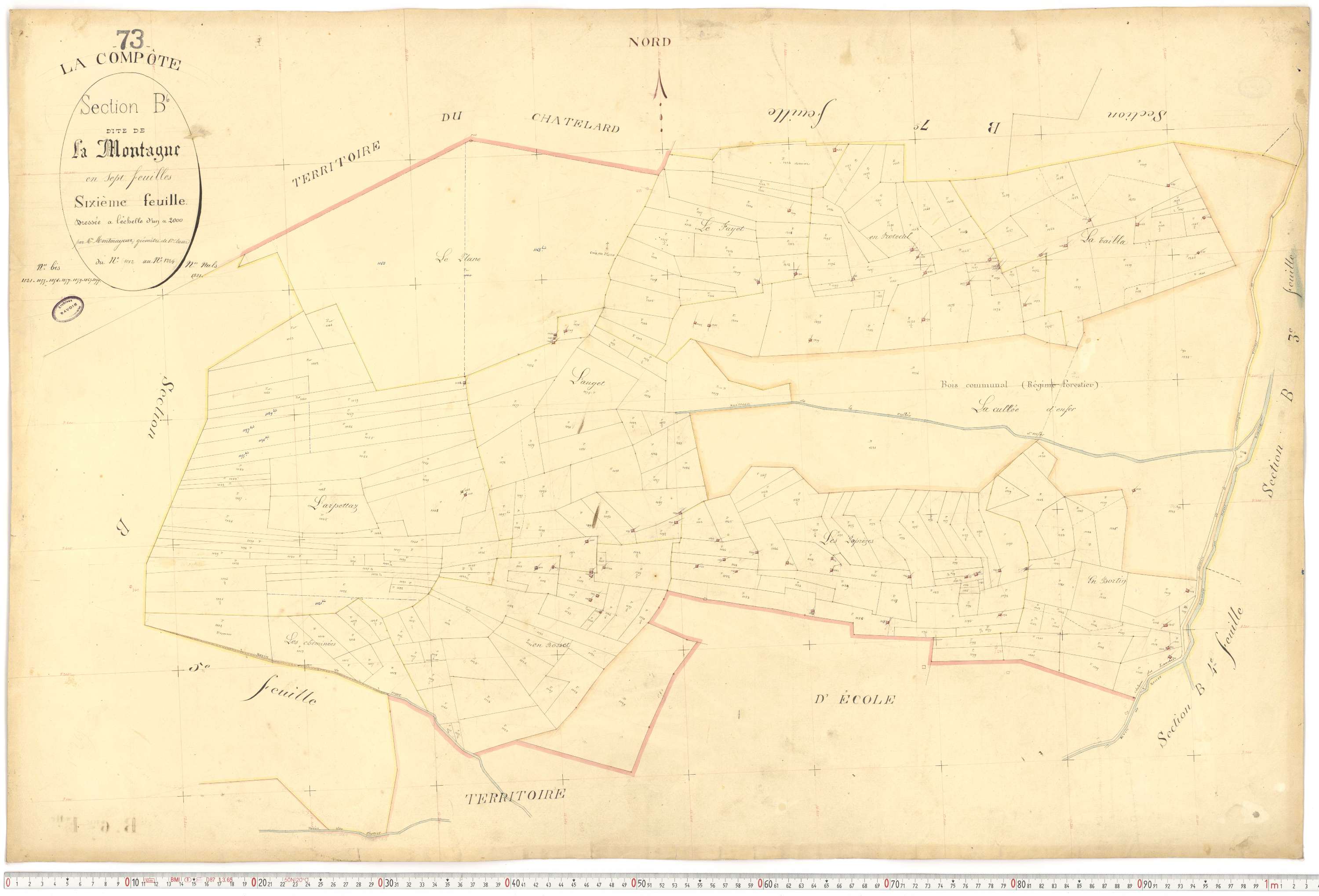 La Compôte - Cadastre français (1879).