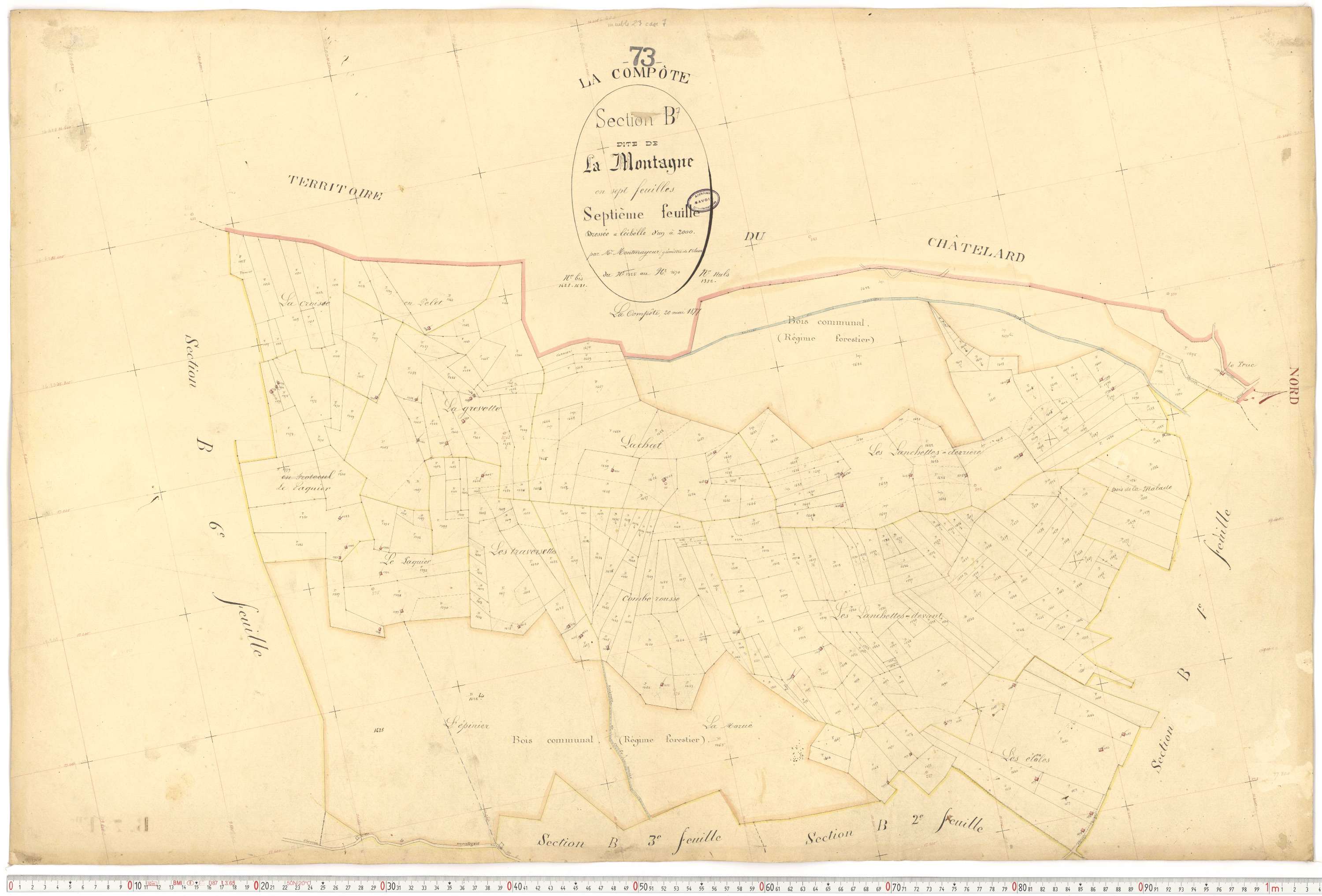 La Compôte - Cadastre français (1879).