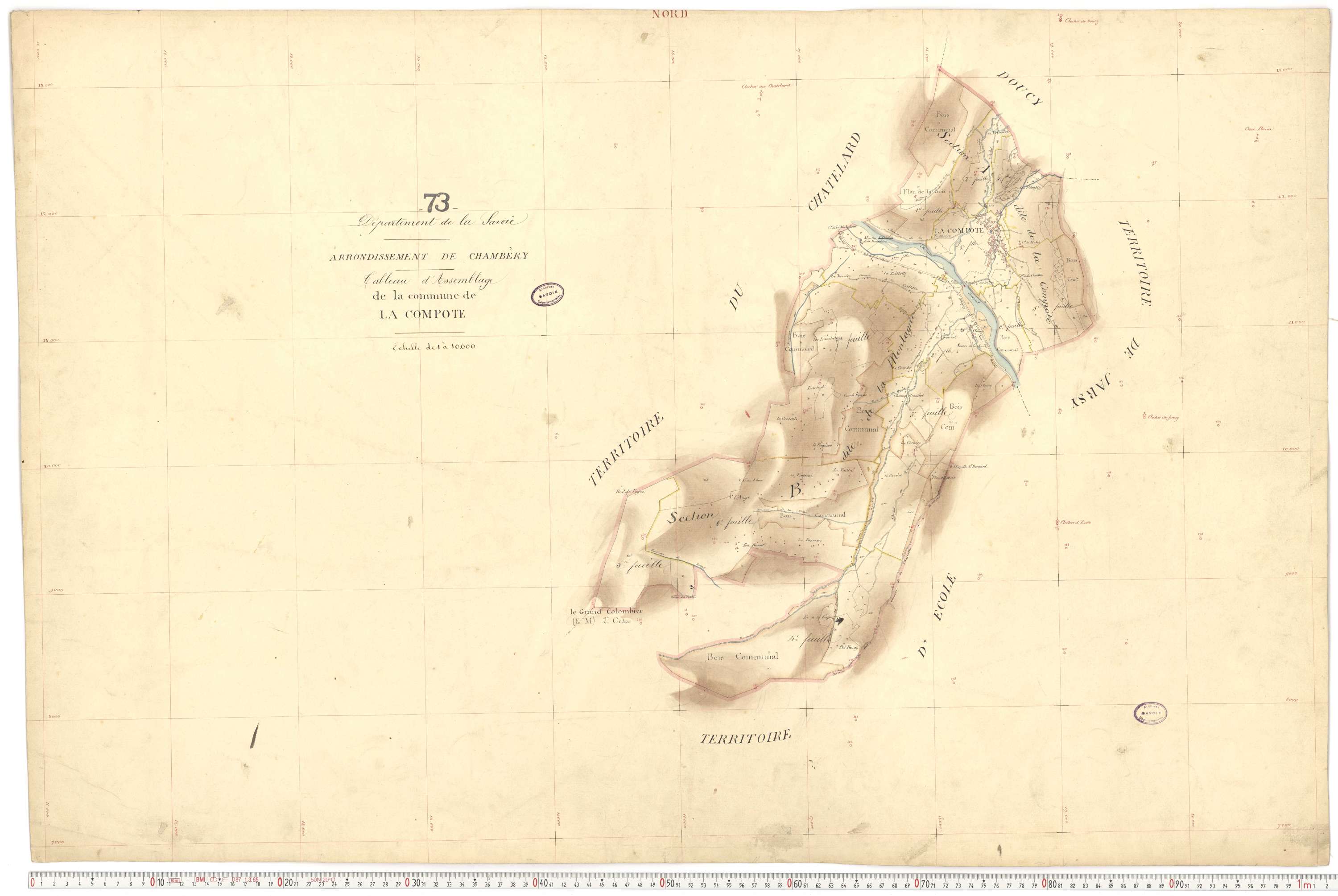 La Compôte - Cadastre français (1879).