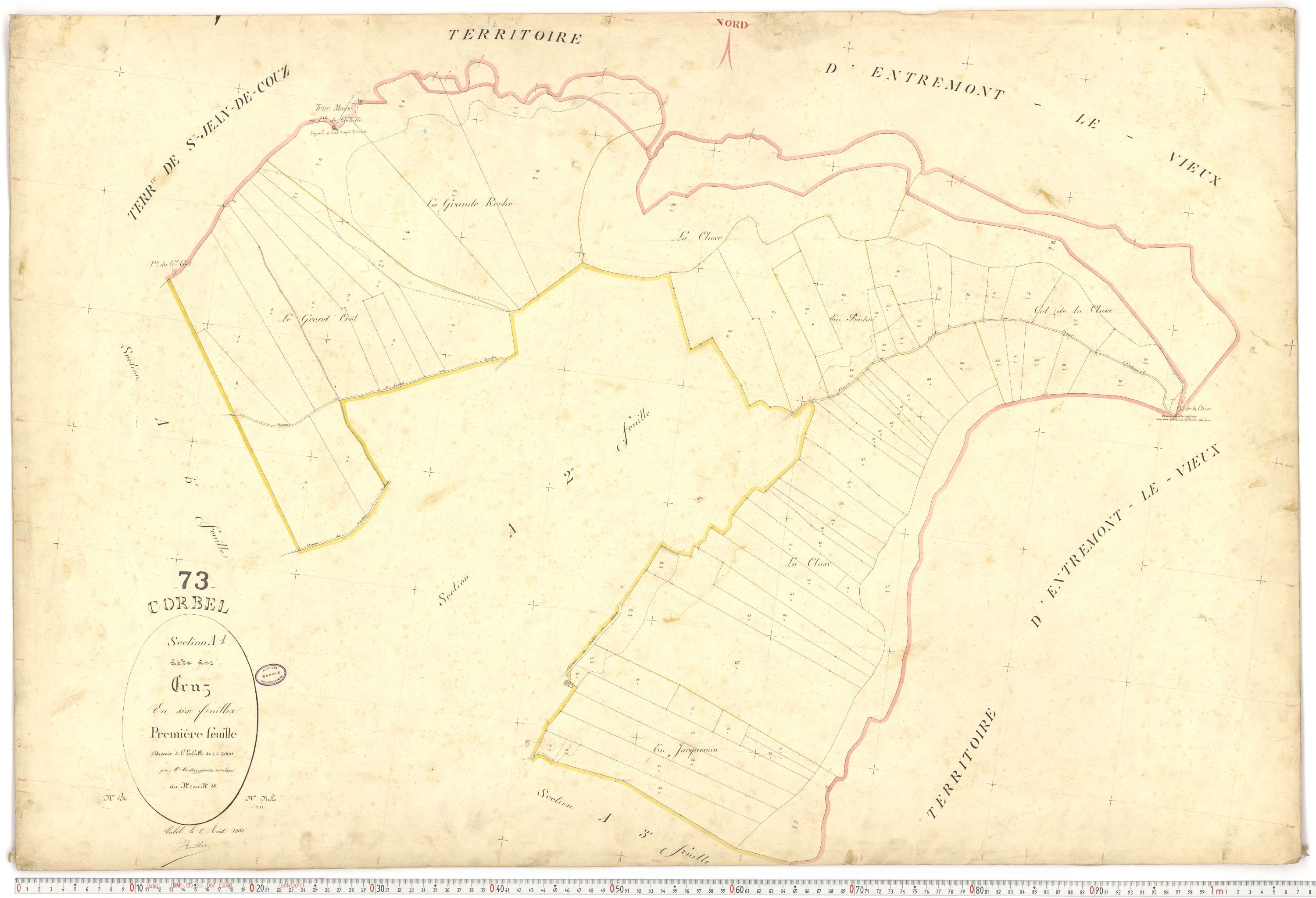 Corbel - Plans cadastraux du premier cadastre français.