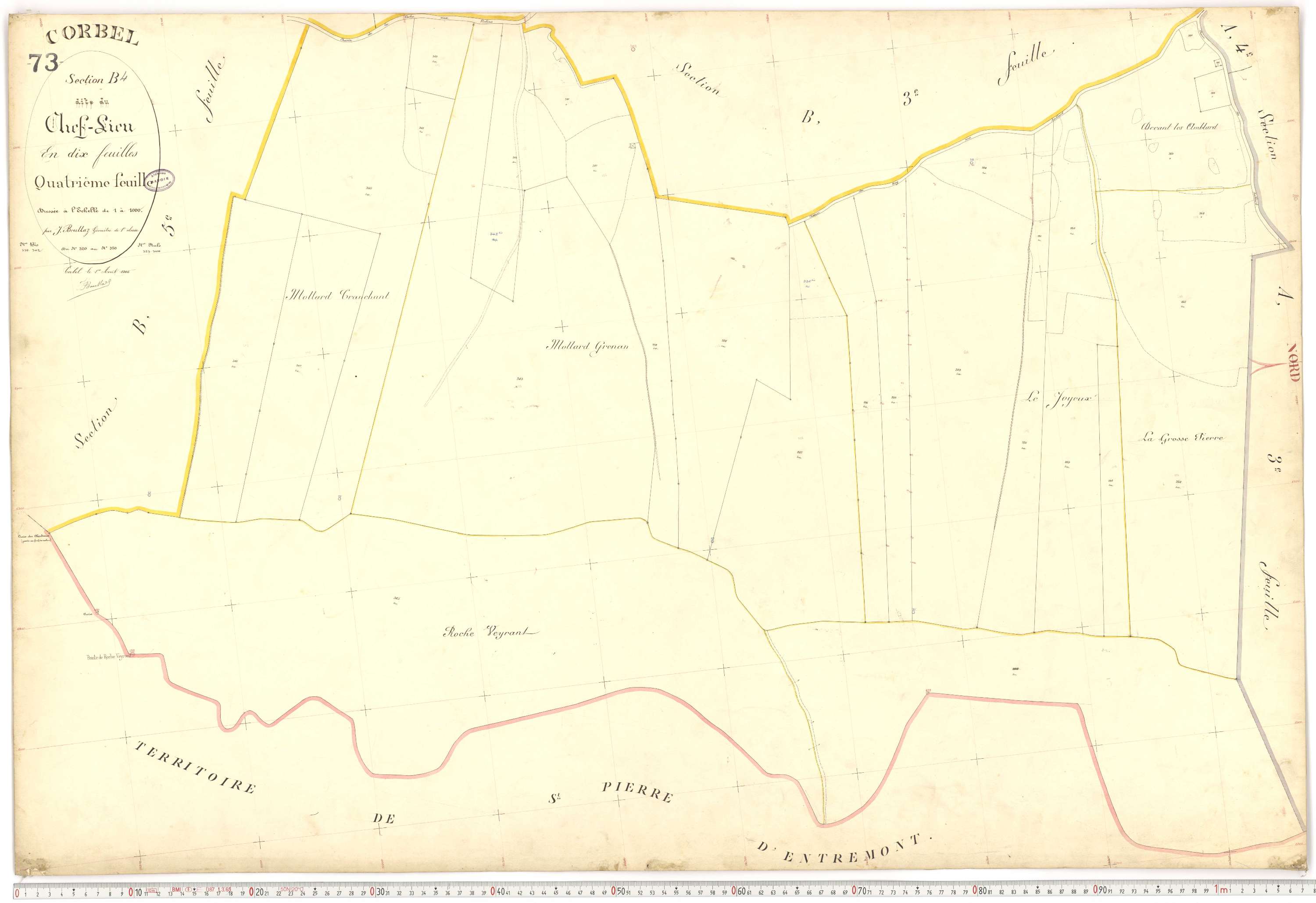 Corbel - Plans cadastraux du premier cadastre français.