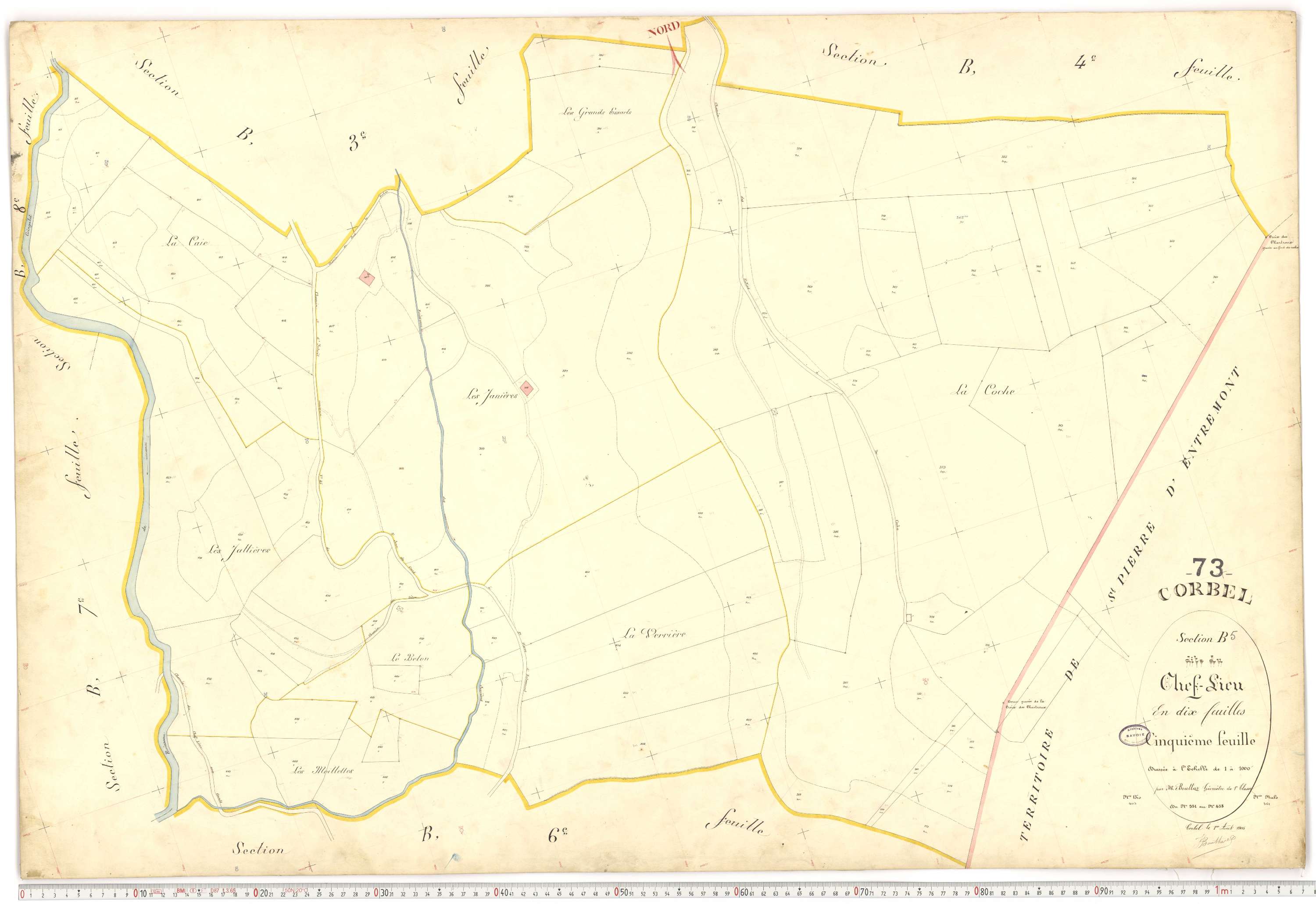 Corbel - Plans cadastraux du premier cadastre français.