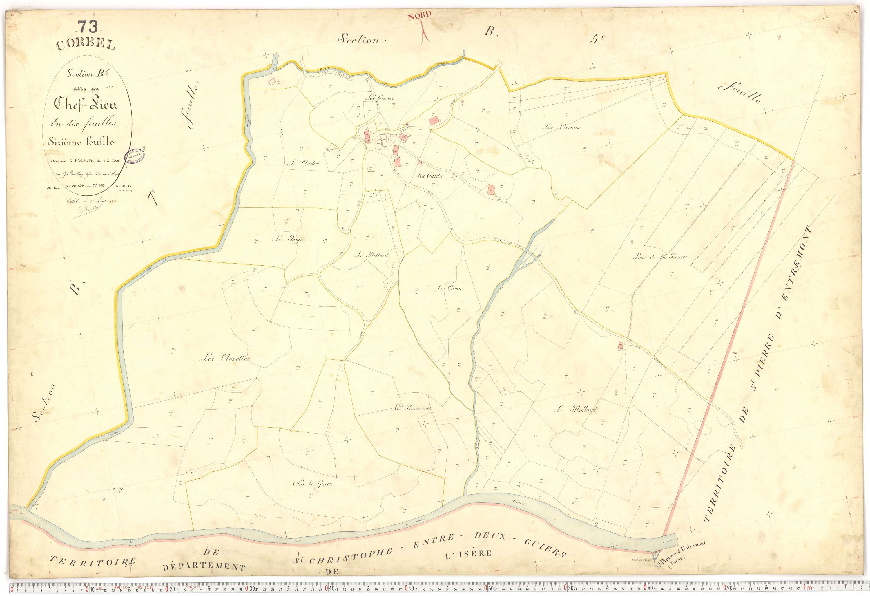 Corbel - Plans cadastraux du premier cadastre français.