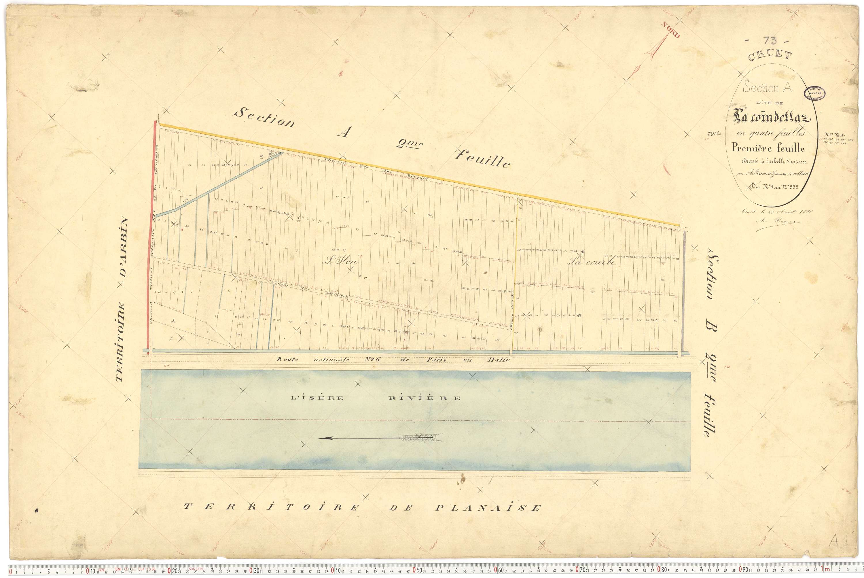 Cruet - Cadastre français (1892).