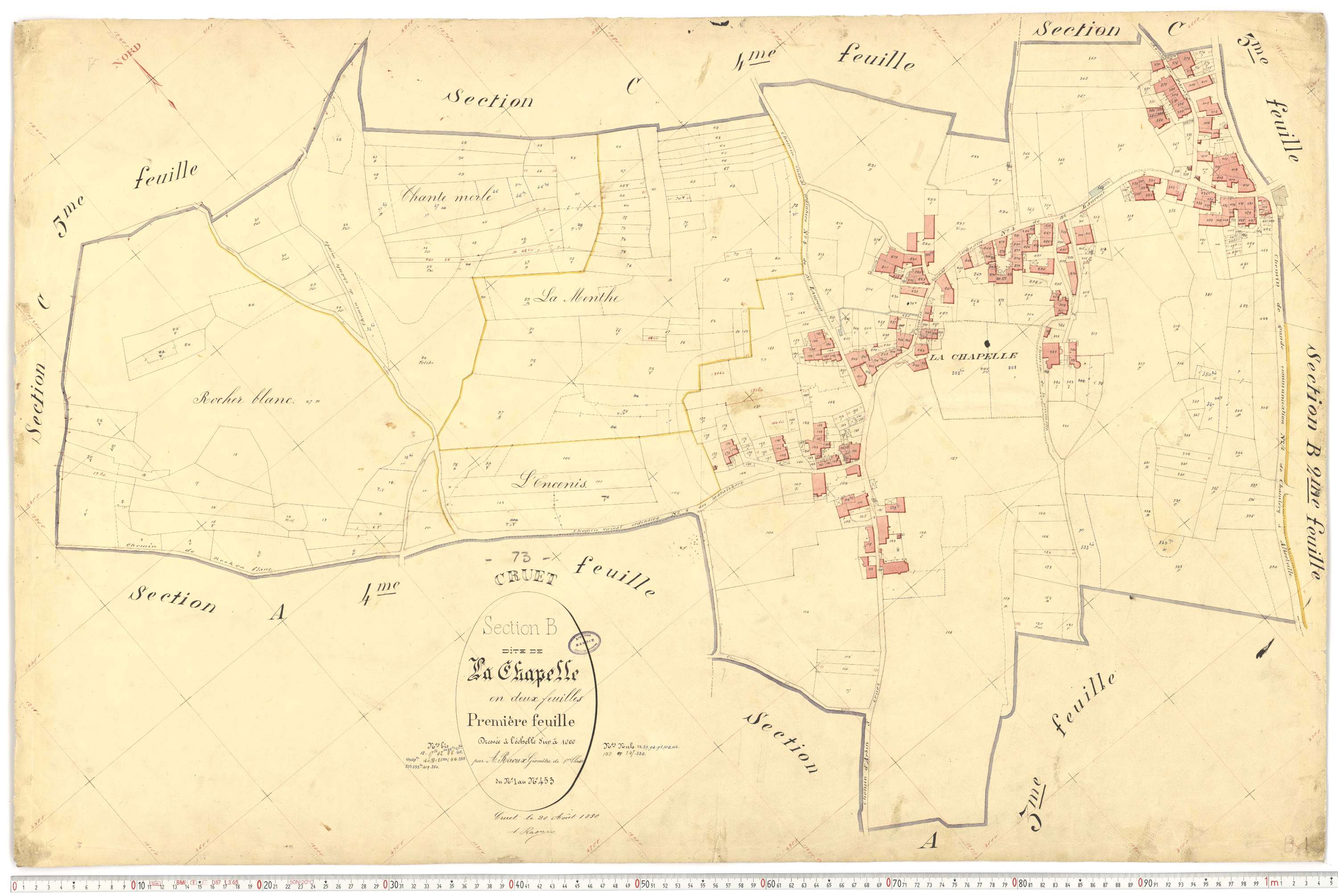 Cruet - Cadastre français (1892).