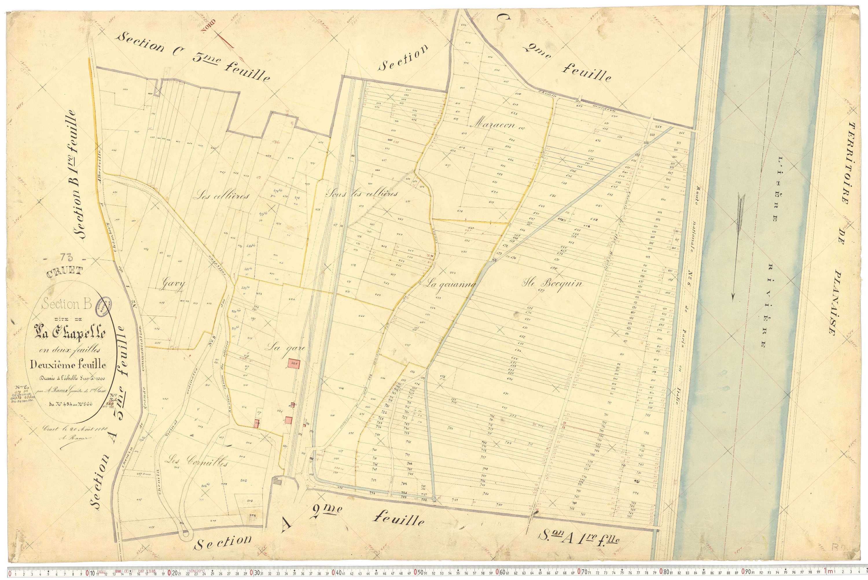 Cruet - Cadastre français (1892).