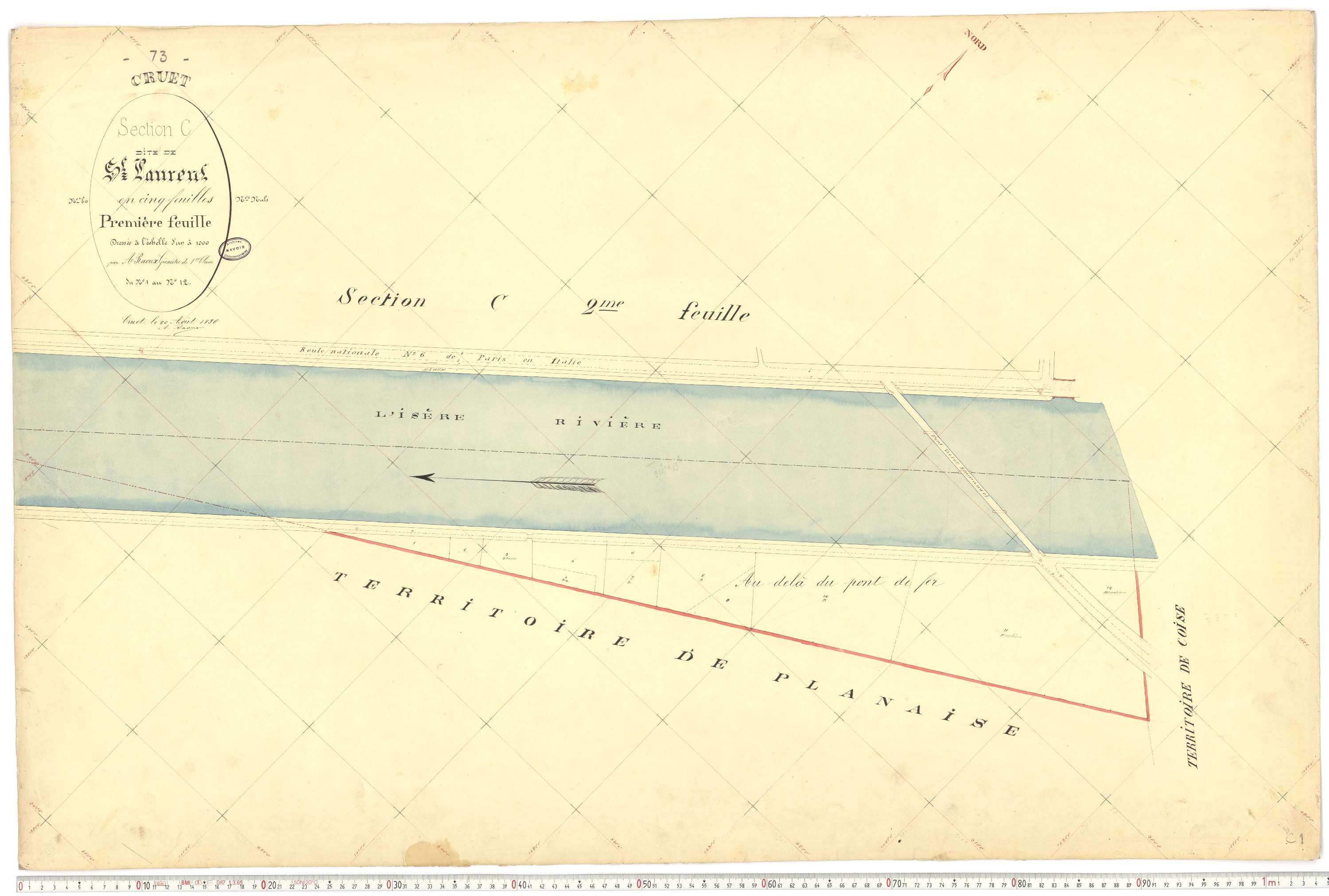 Cruet - Cadastre français (1892).