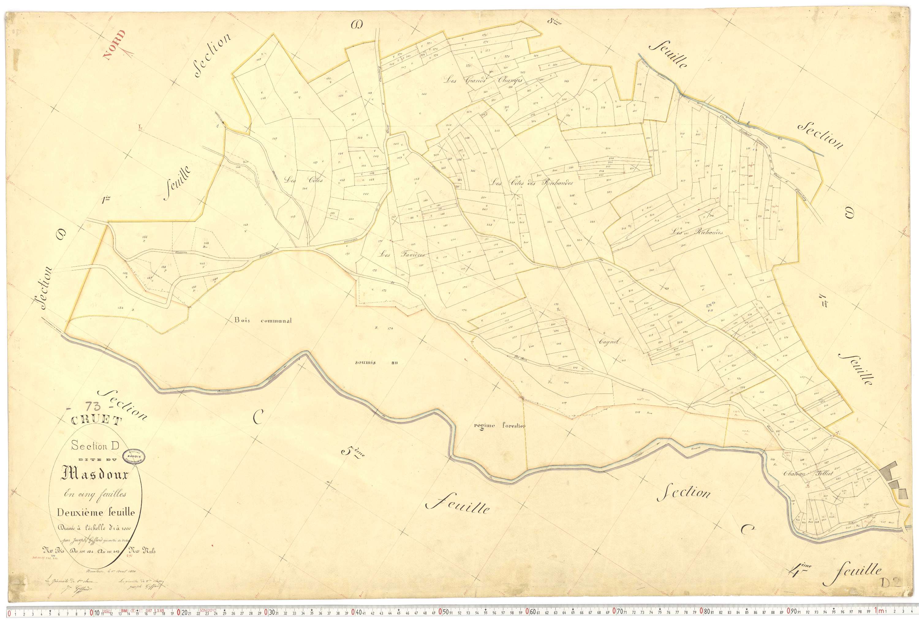 Cruet - Cadastre français (1892).