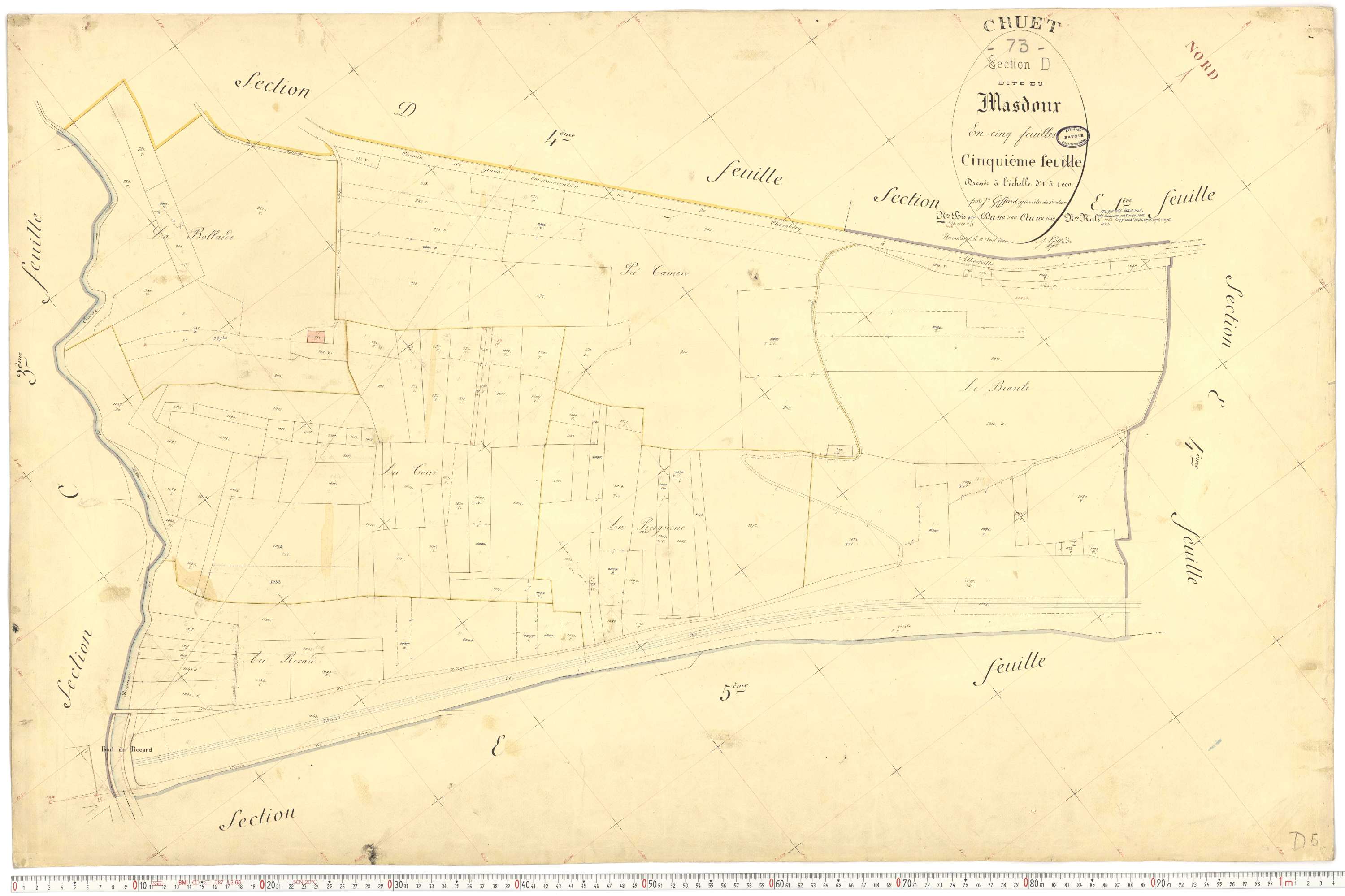 Cruet - Cadastre français (1892).
