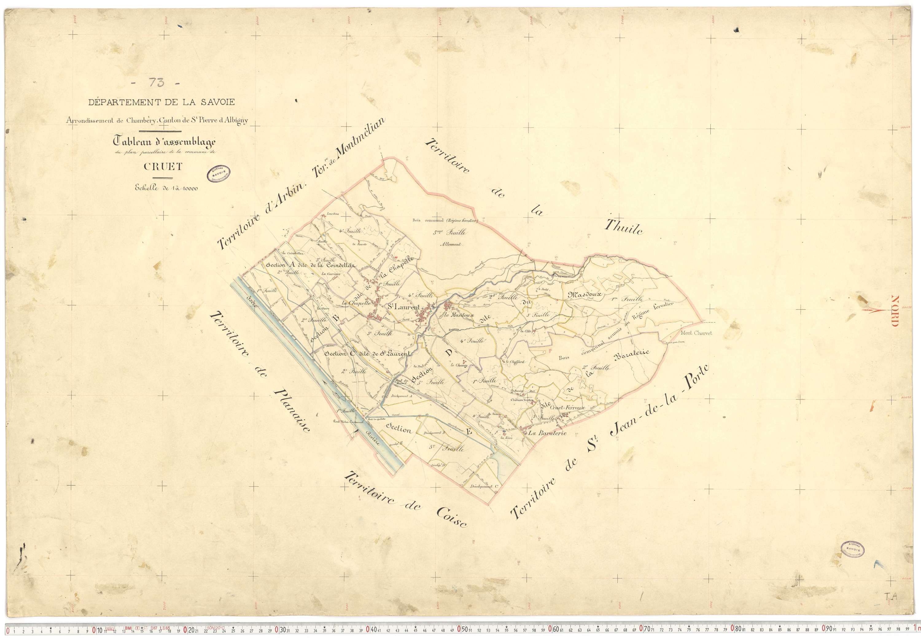 Cruet - Cadastre français (1892).