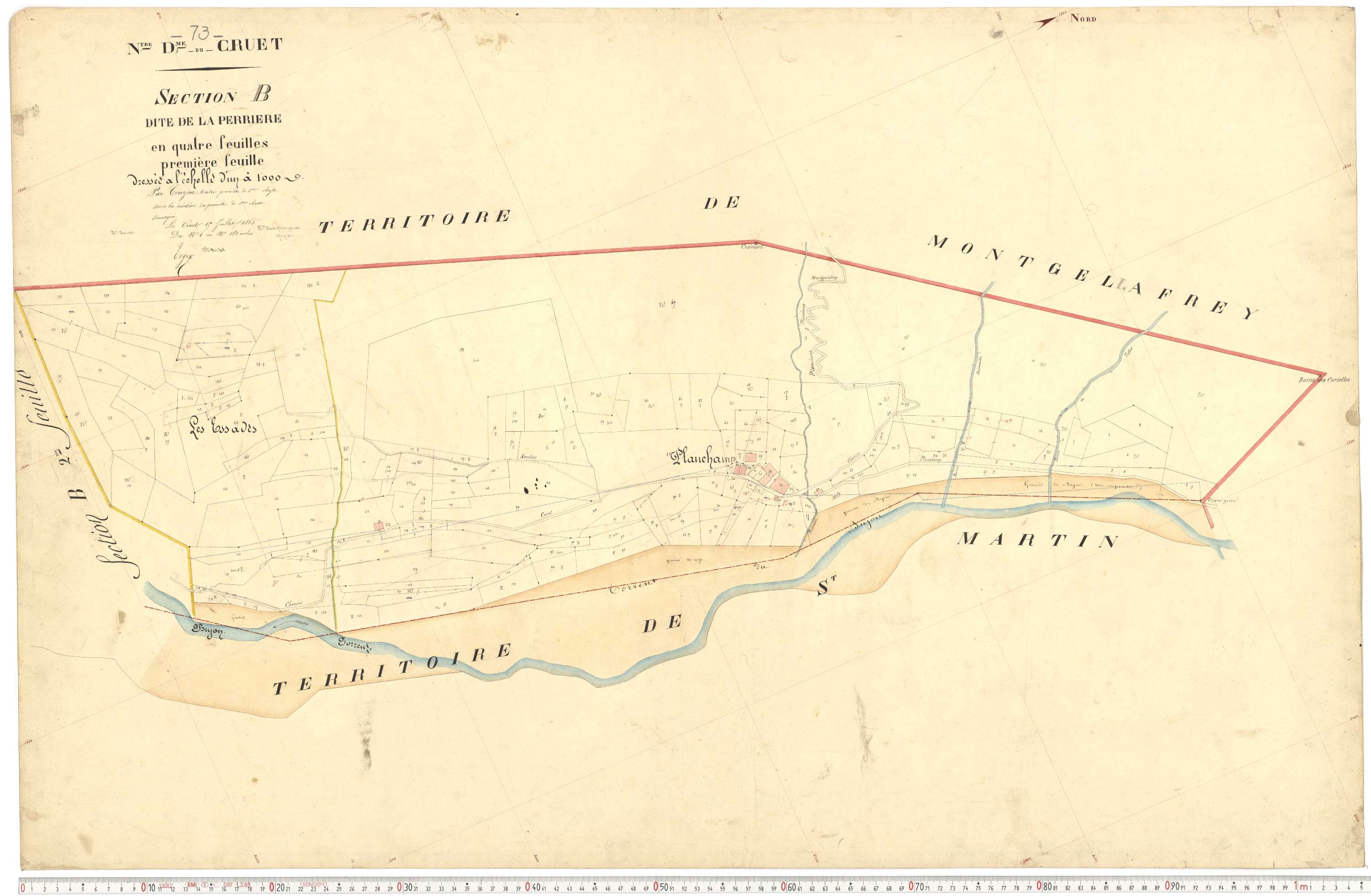 Cruet - Plans cadastraux du premier cadastre français.