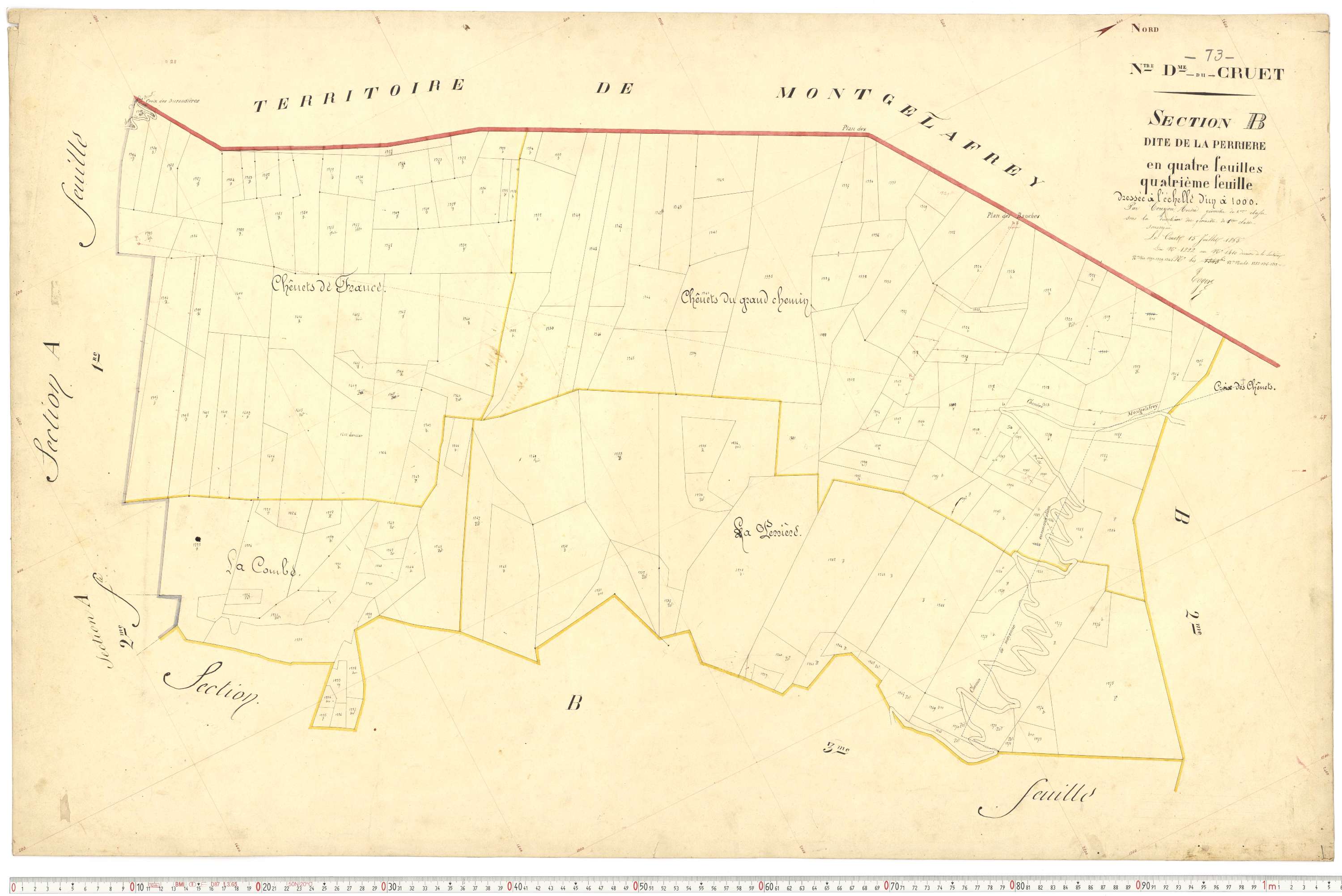 Cruet - Plans cadastraux du premier cadastre français.