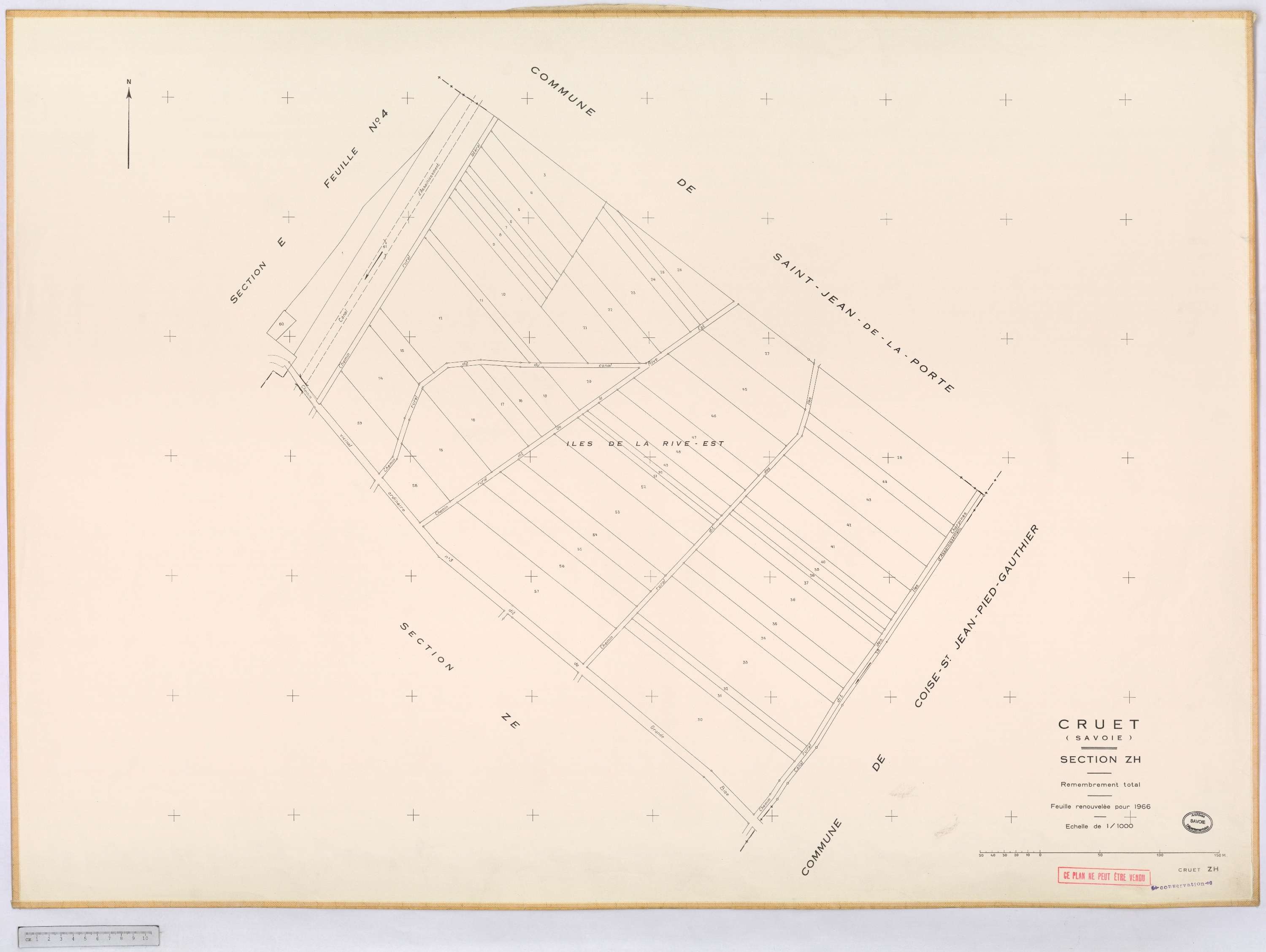Cruet - Cadastre remembré (1966).