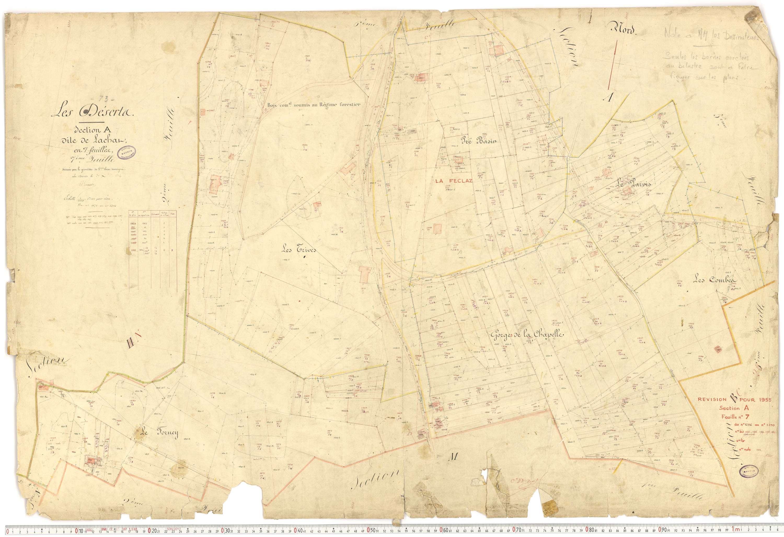 Déserts - Cadastre français (1864).