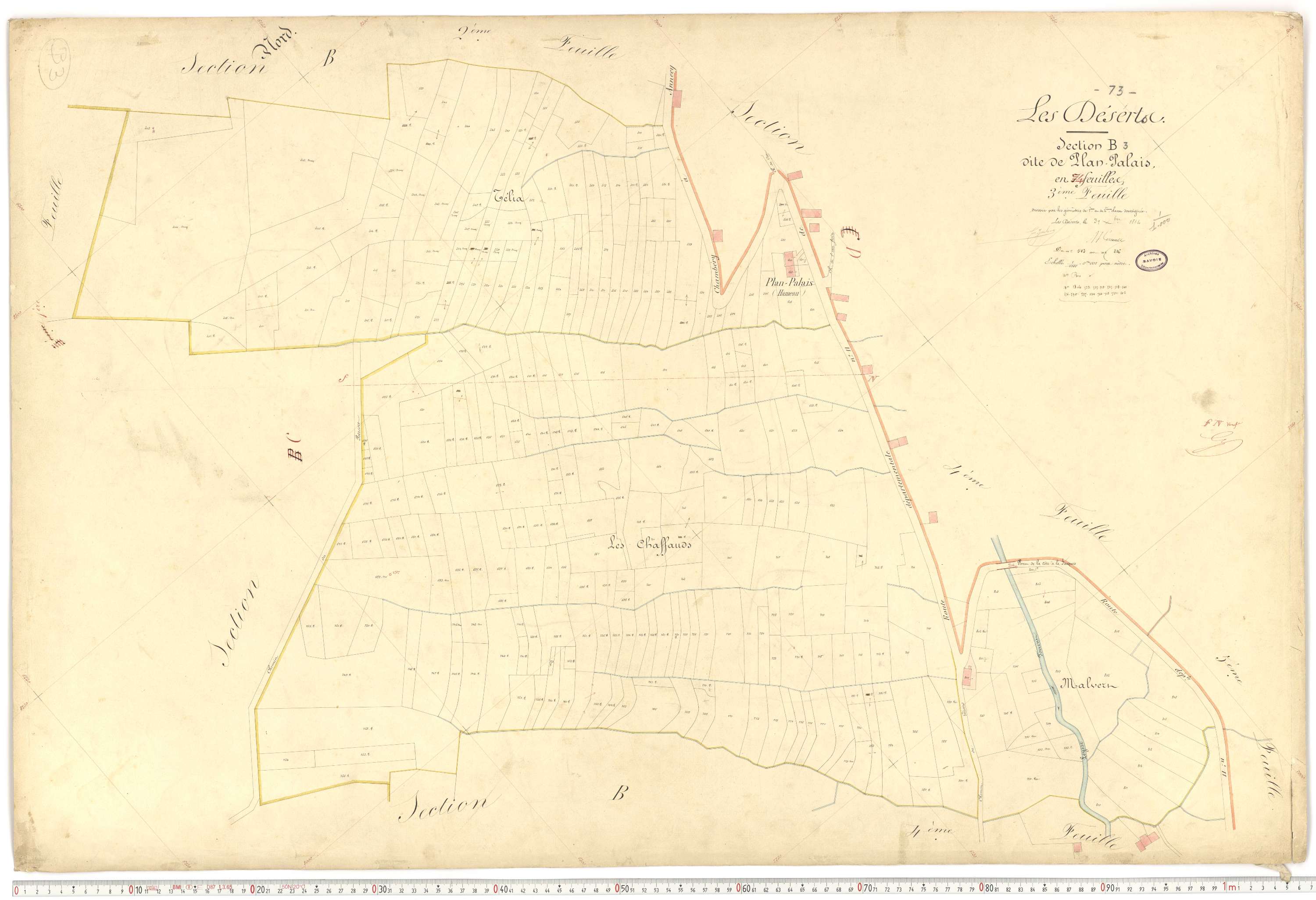 Déserts - Cadastre français (1864).