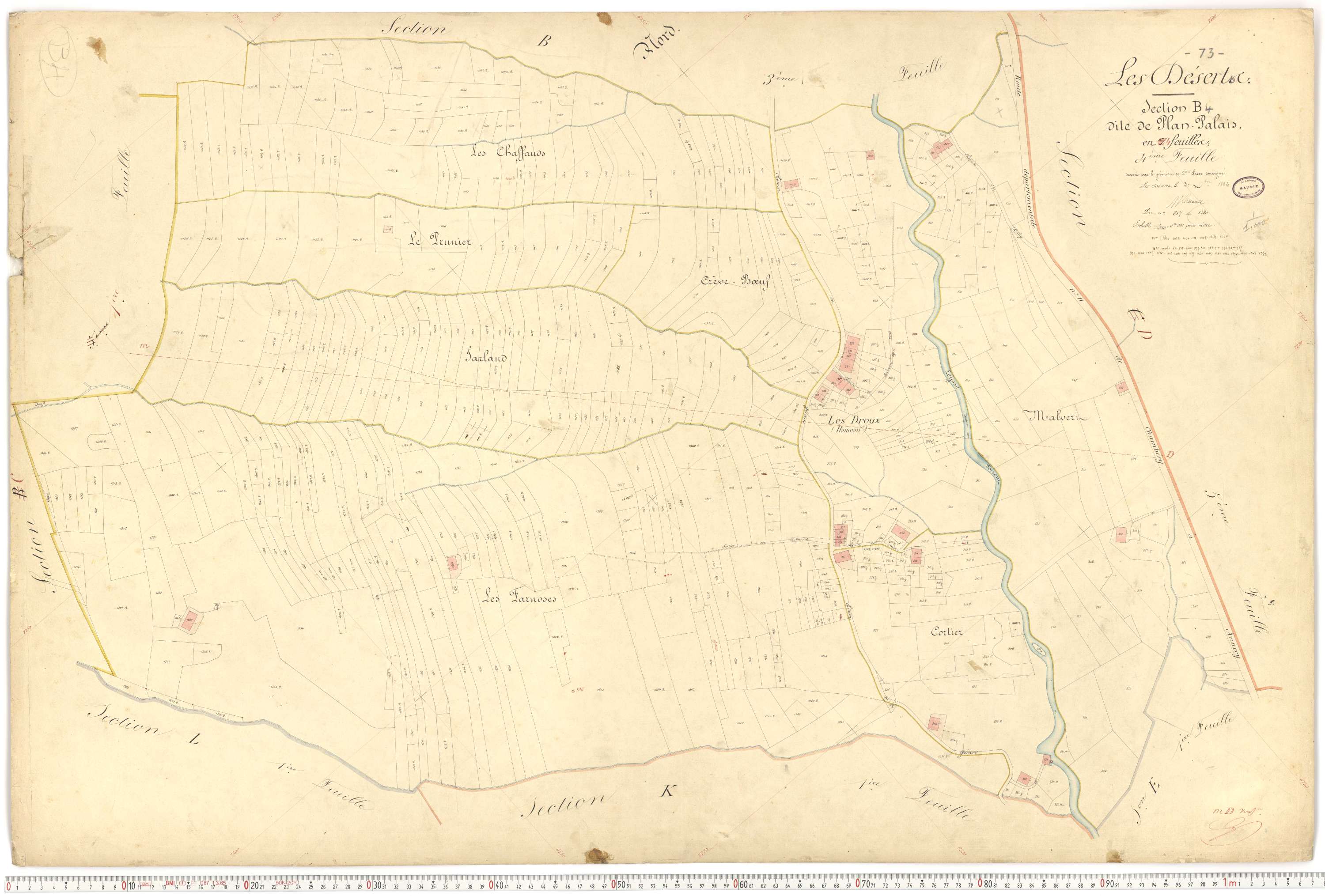 Déserts - Cadastre français (1864).