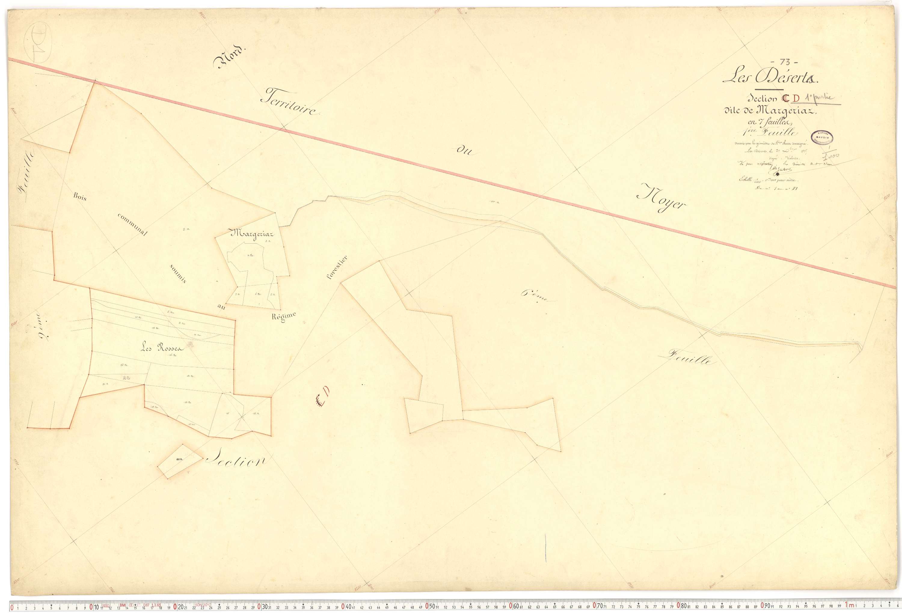 Déserts - Cadastre français (1864).