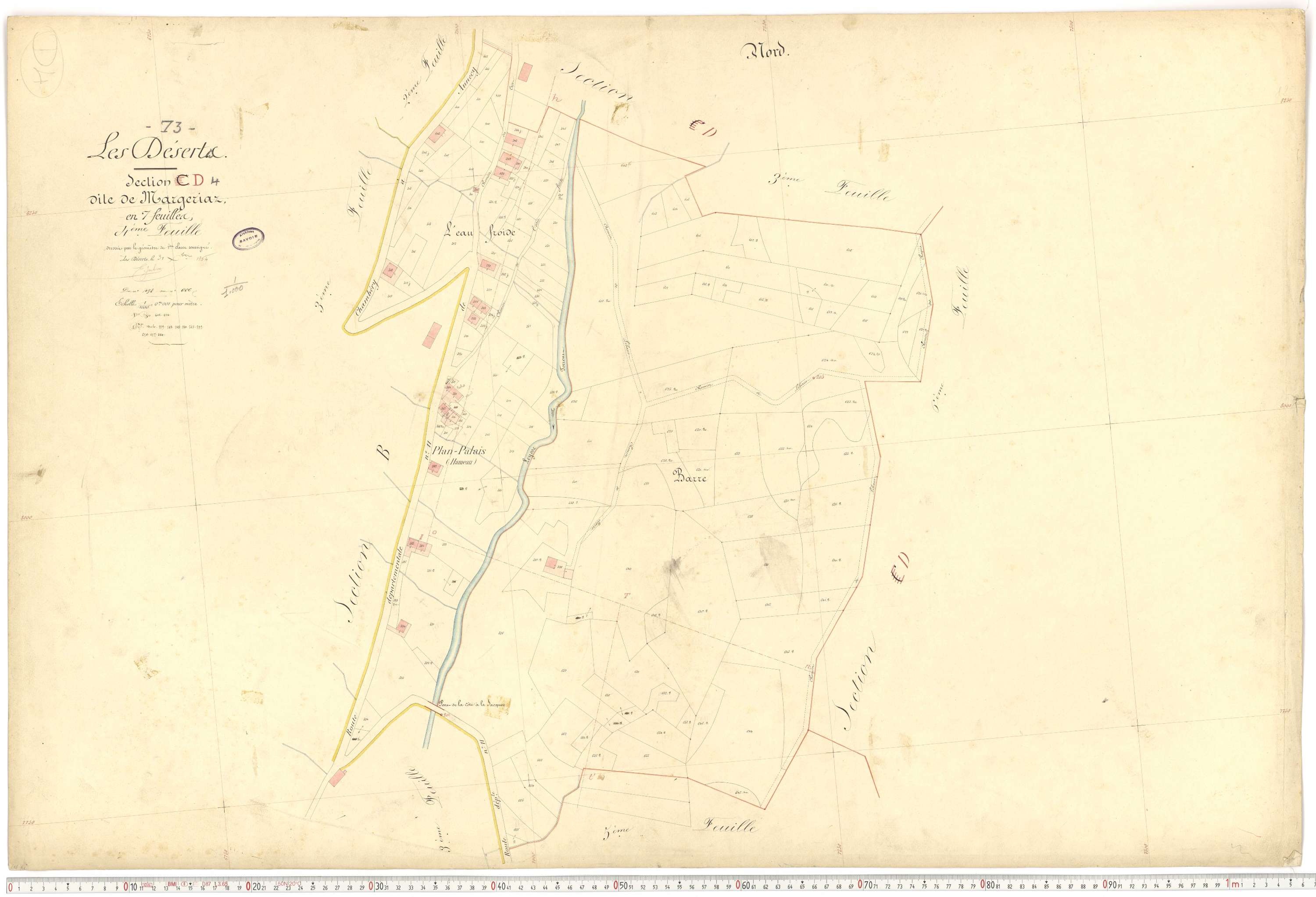 Déserts - Cadastre français (1864).