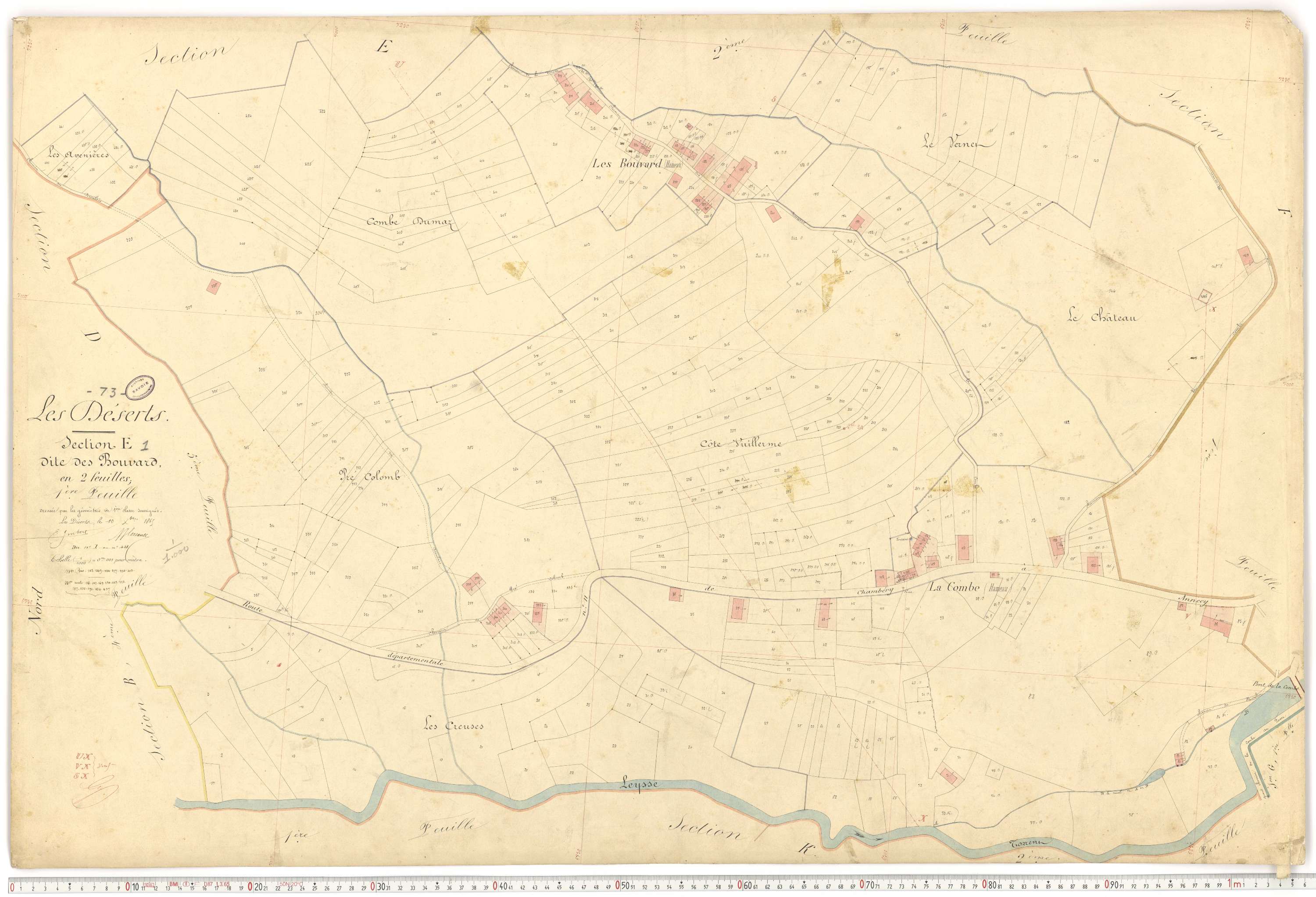 Déserts - Cadastre français (1864).