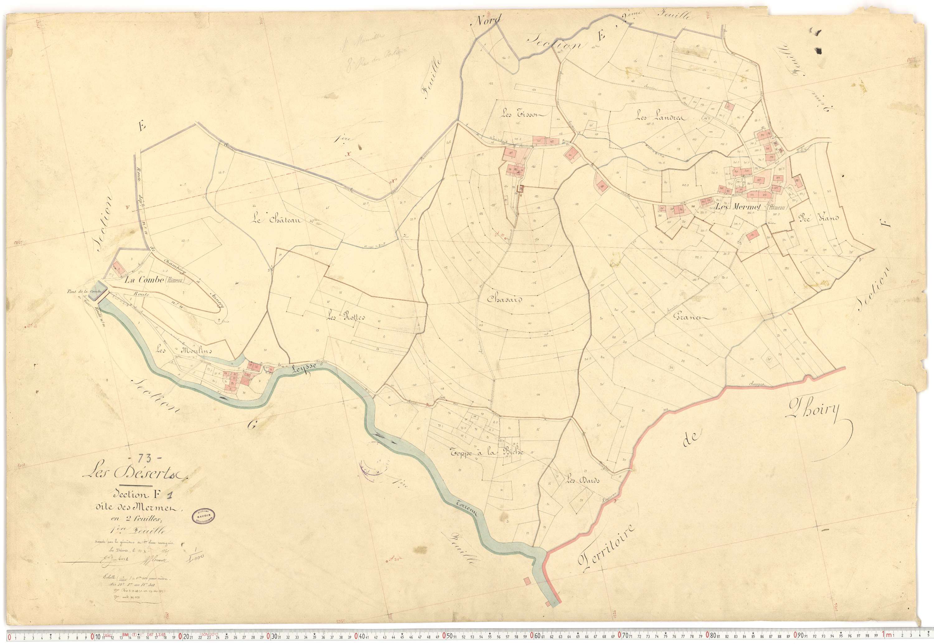 Déserts - Cadastre français (1864).