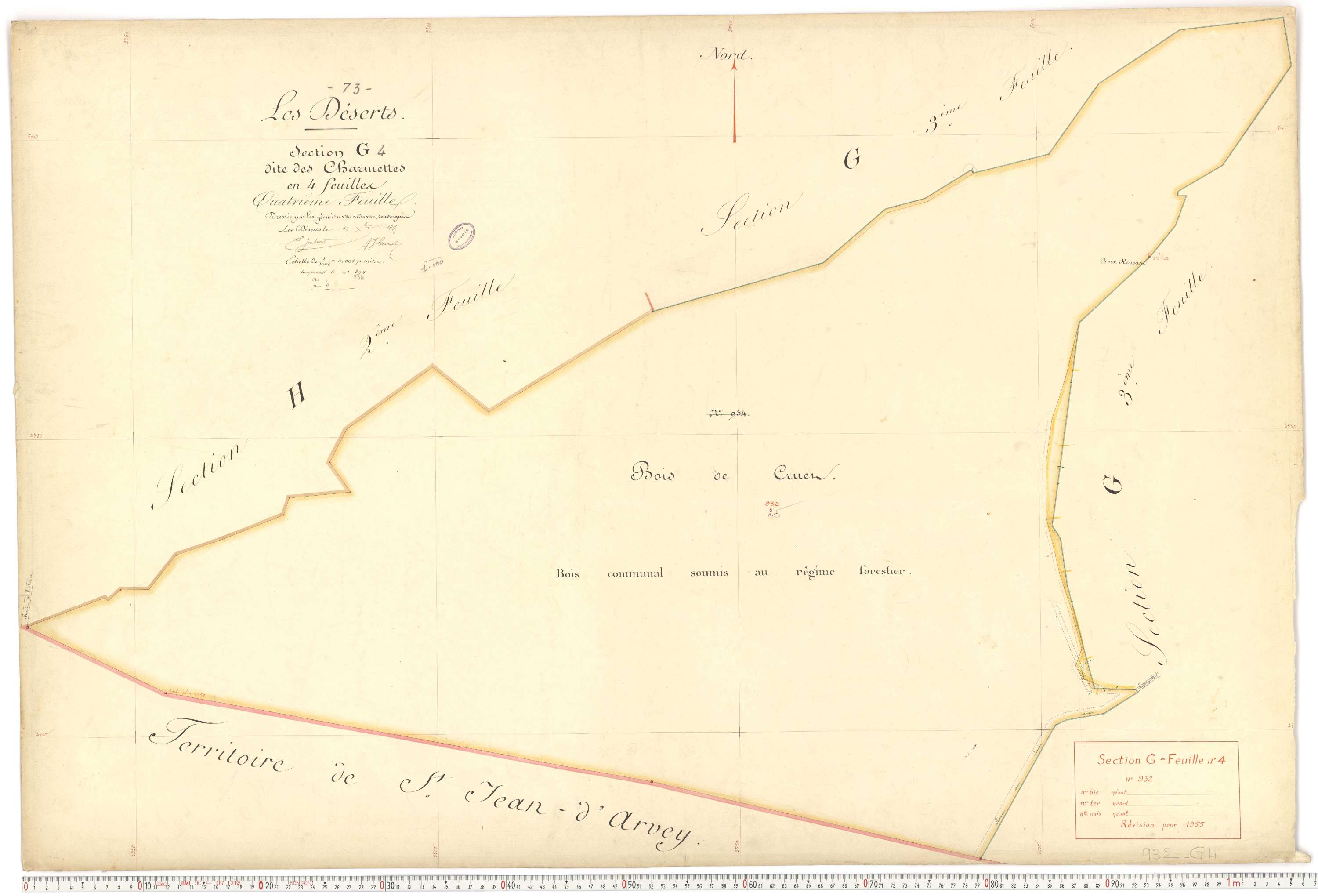 Déserts - Cadastre français (1864).