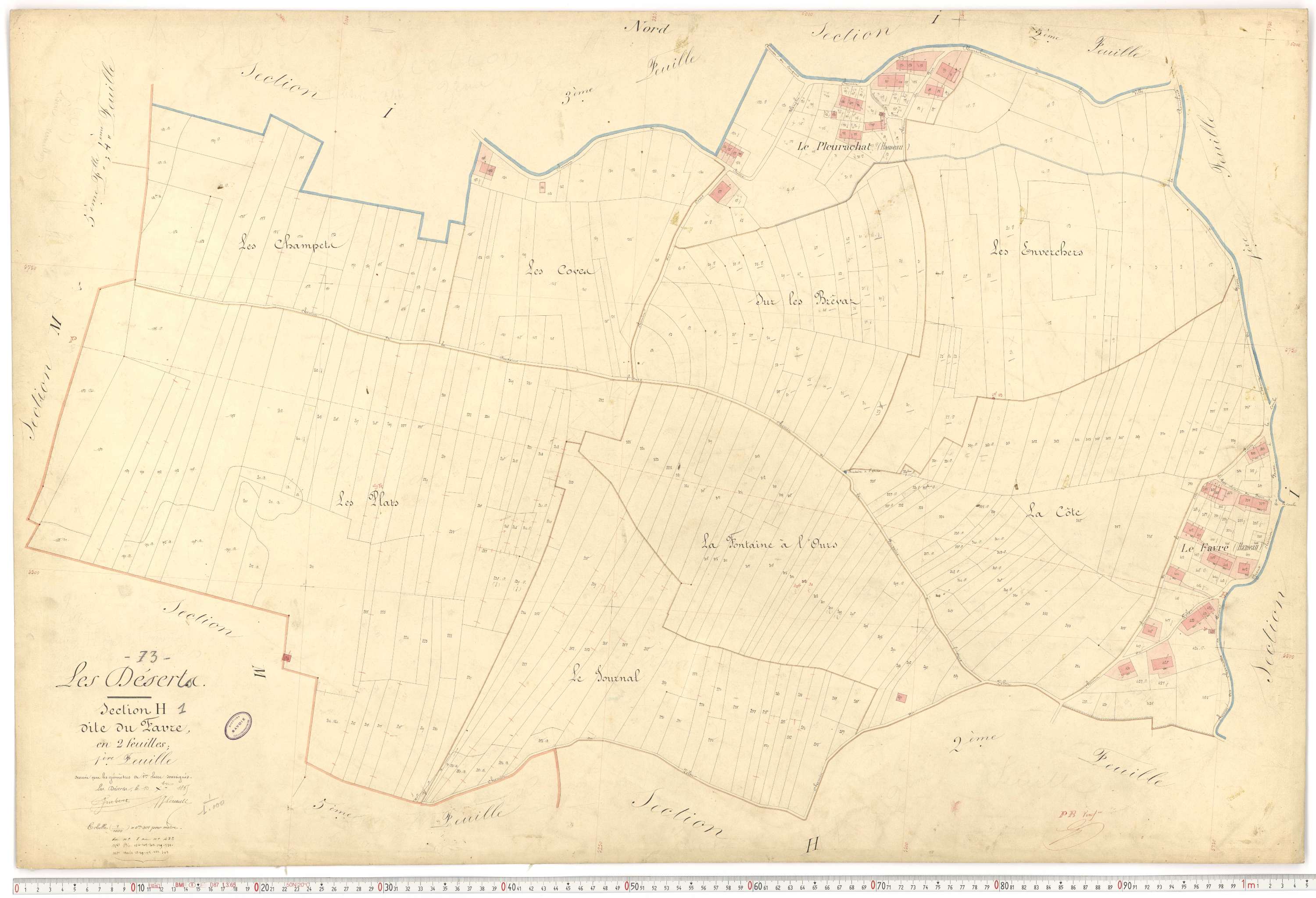 Déserts - Cadastre français (1864).