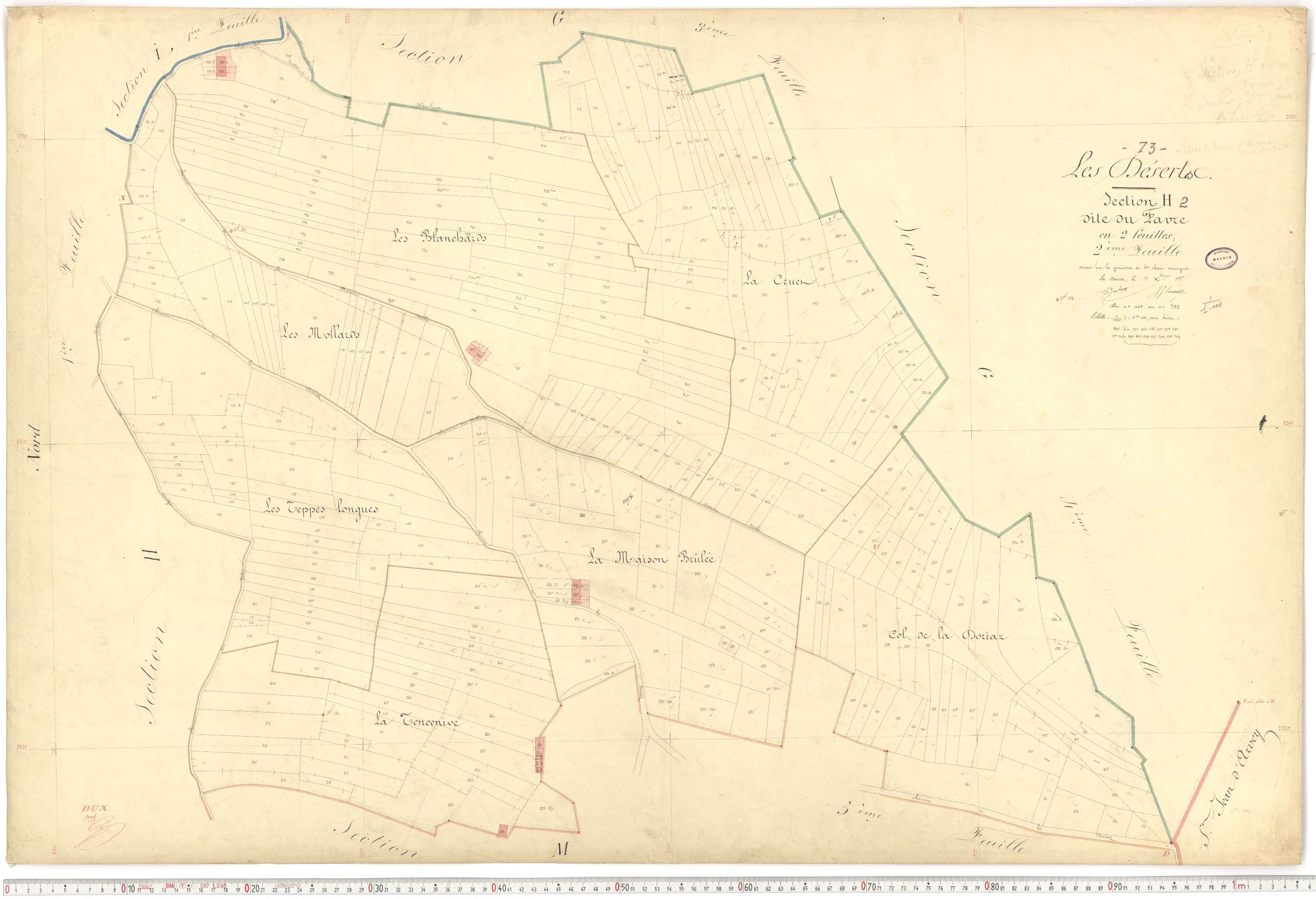 Déserts - Cadastre français (1864).