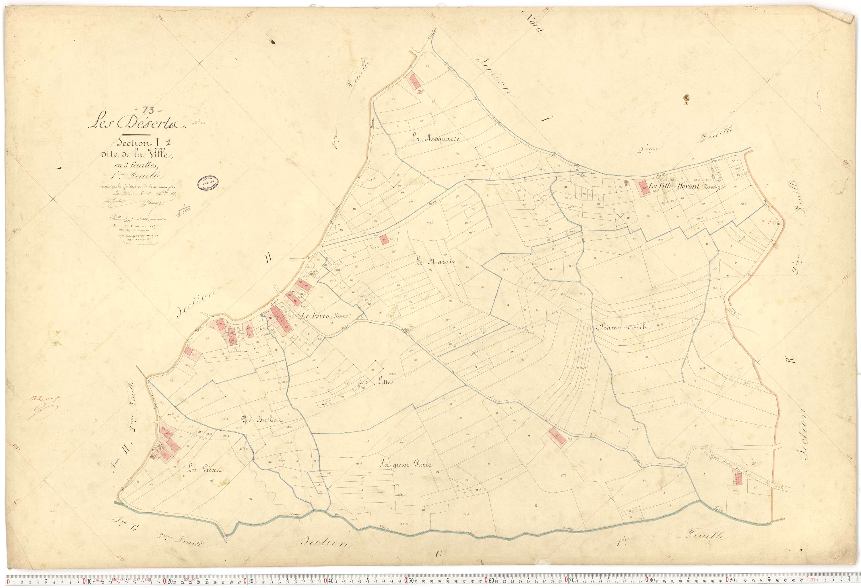 Déserts - Cadastre français (1864).