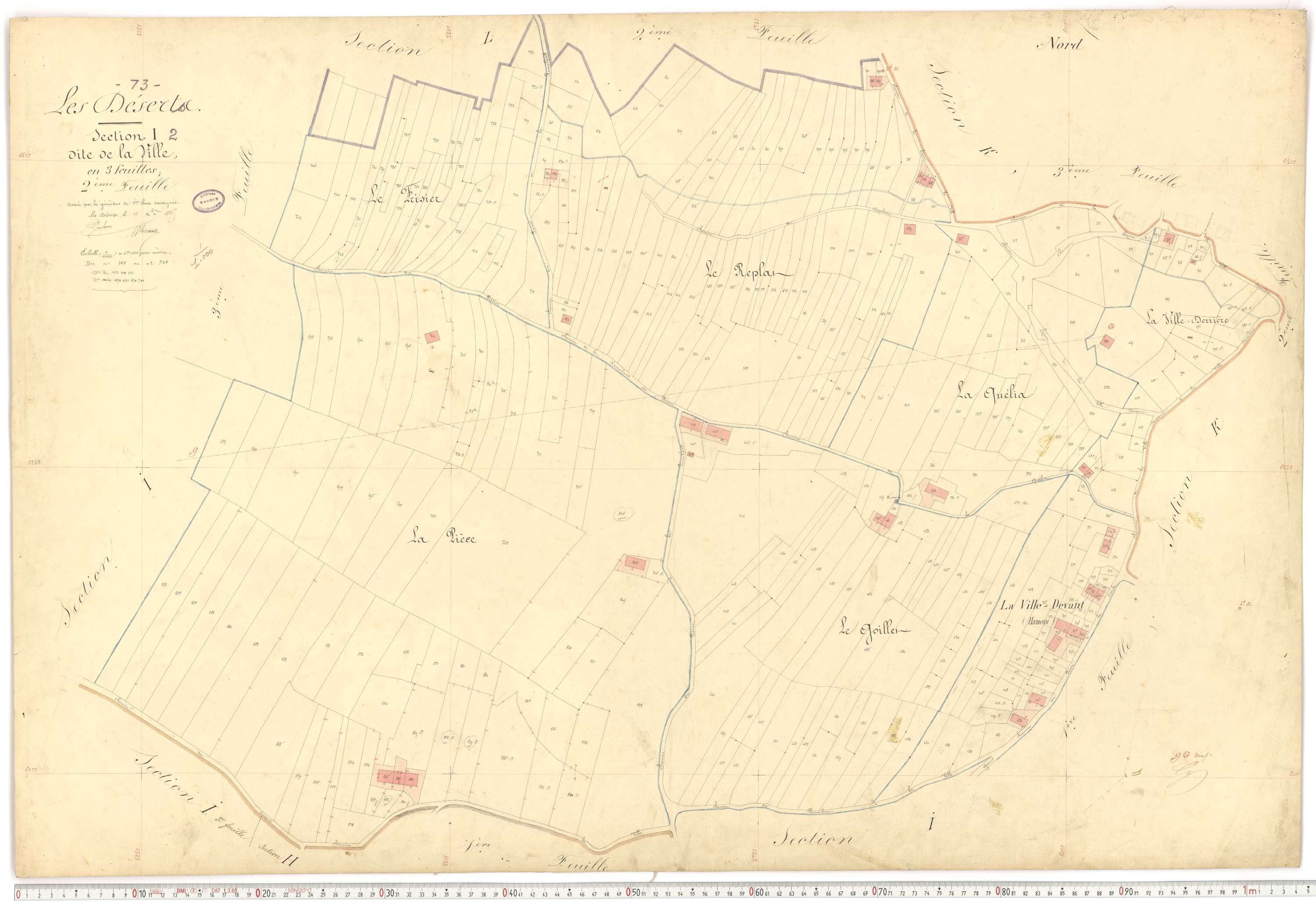 Déserts - Cadastre français (1864).