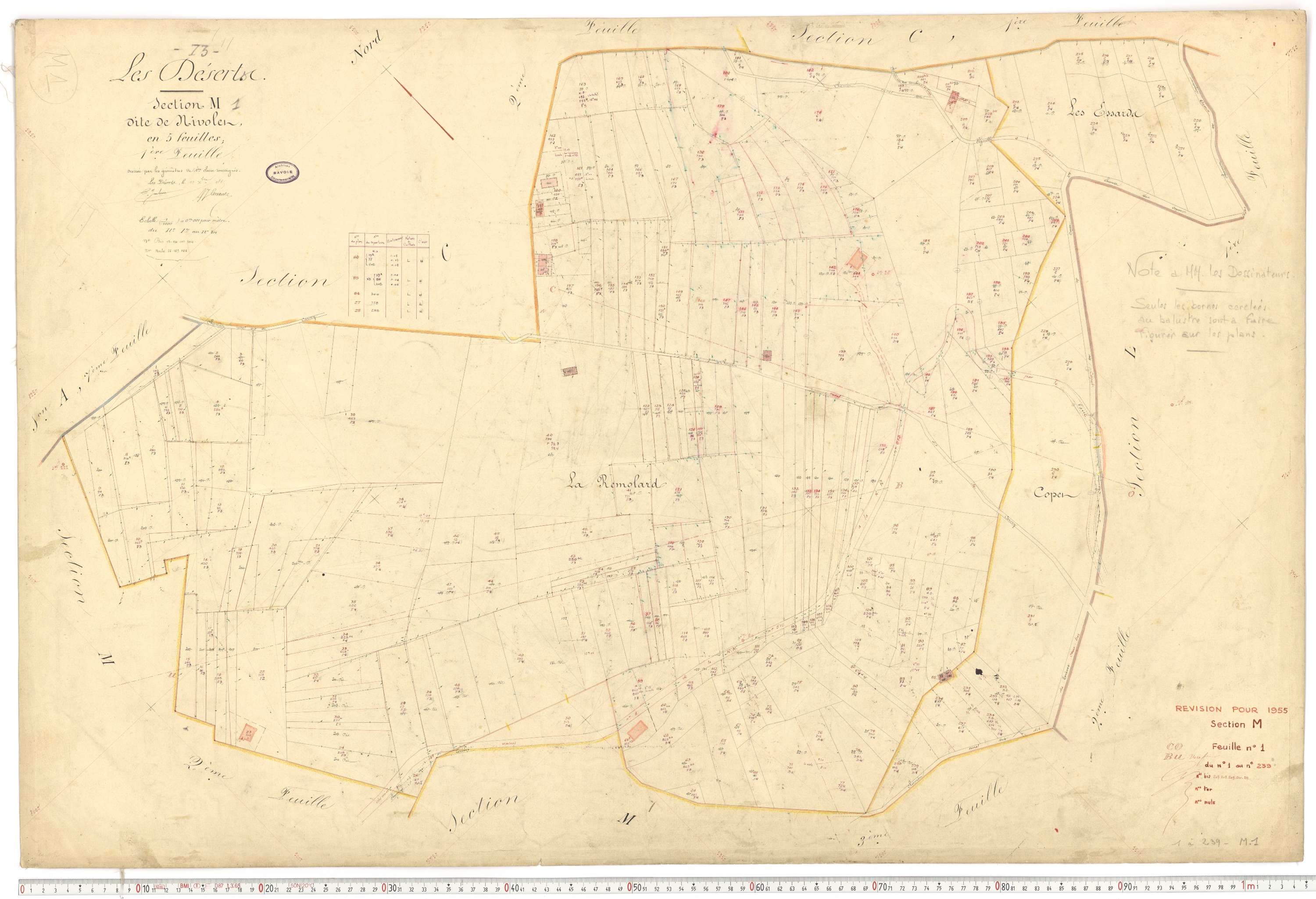 Déserts - Cadastre français (1864).