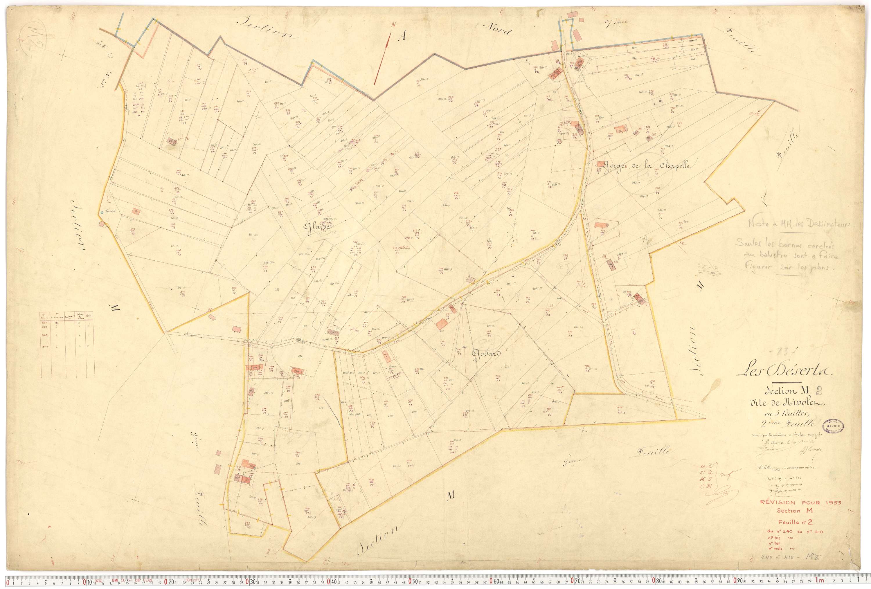 Déserts - Cadastre français (1864).