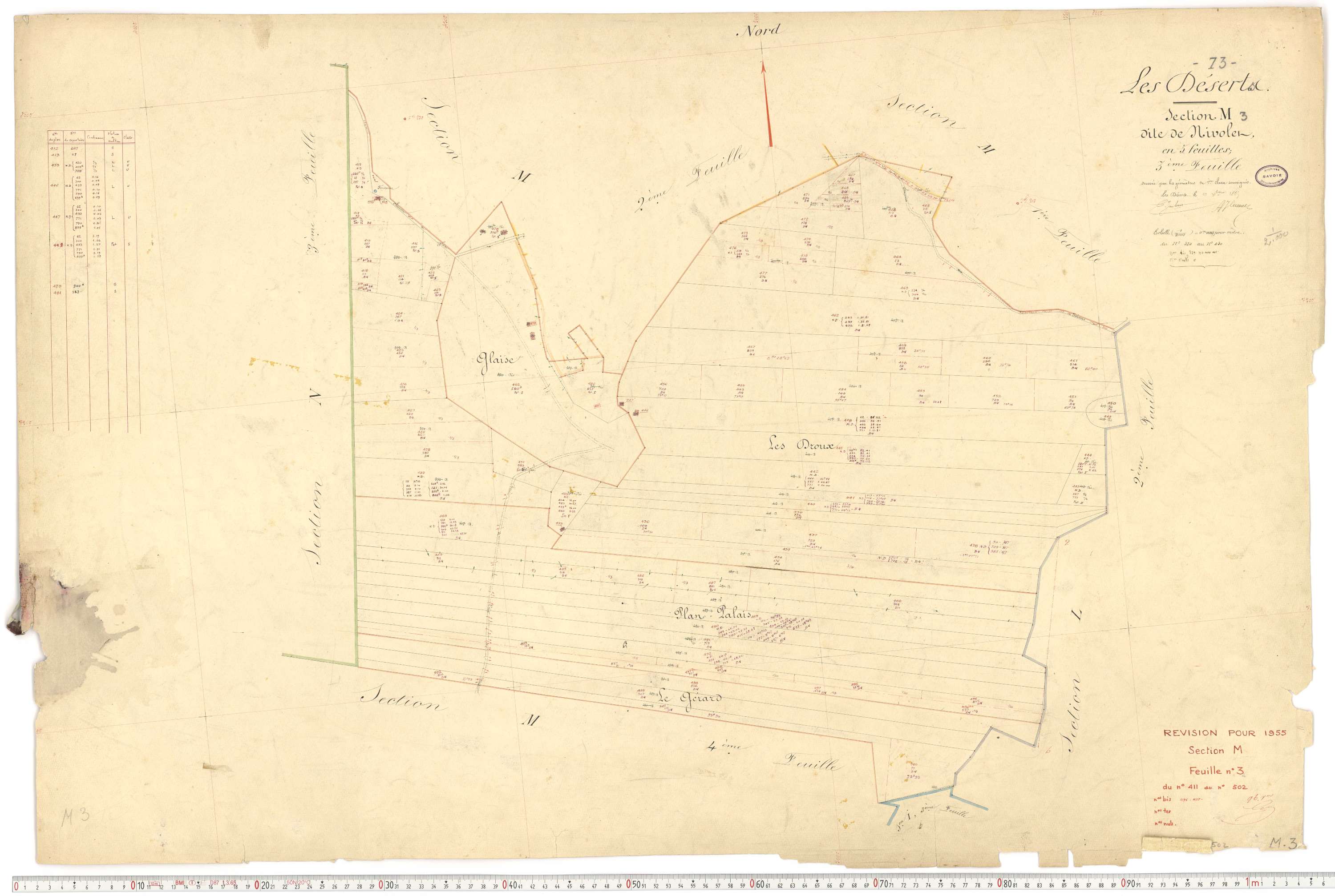 Déserts - Cadastre français (1864).