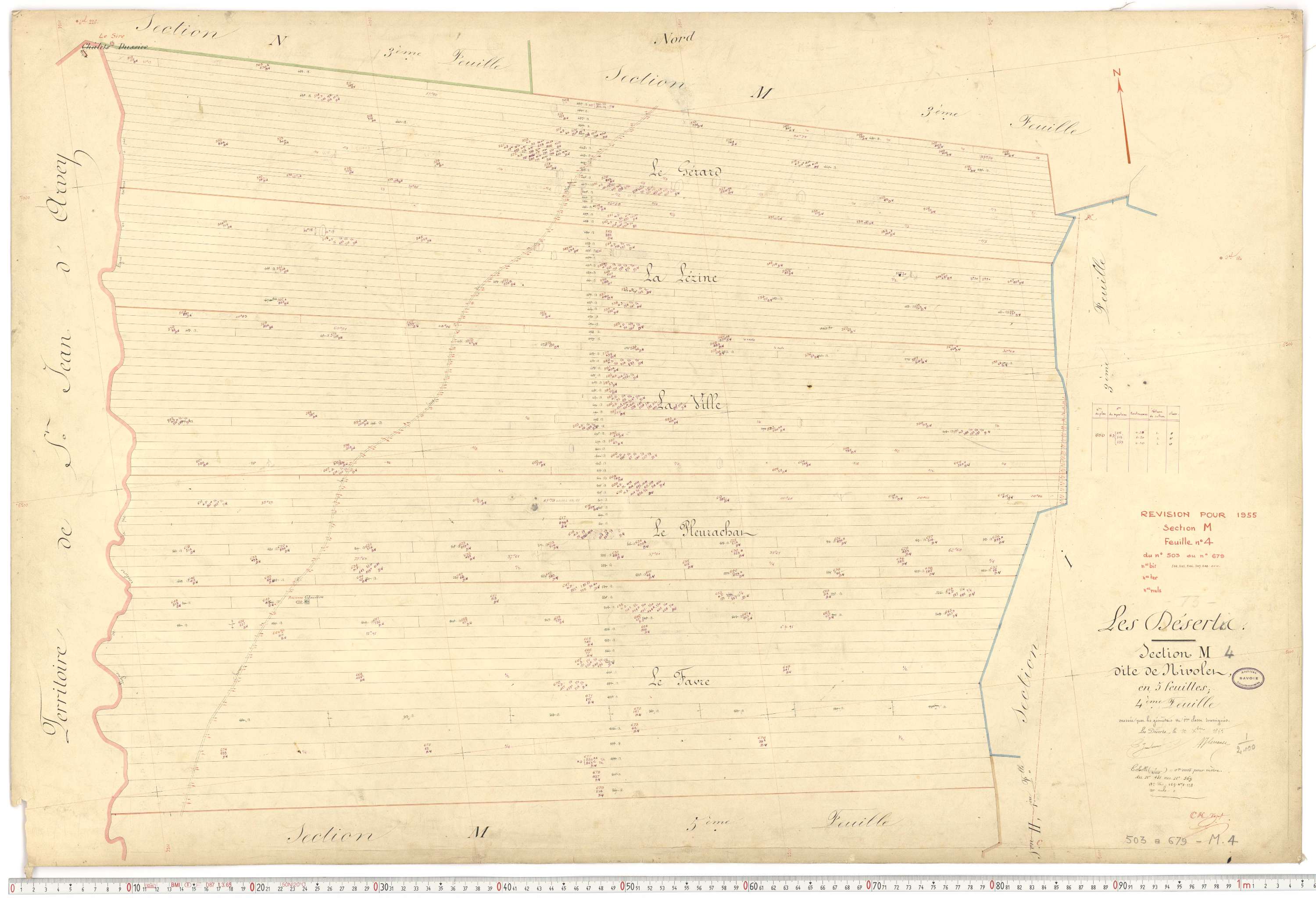 Déserts - Cadastre français (1864).
