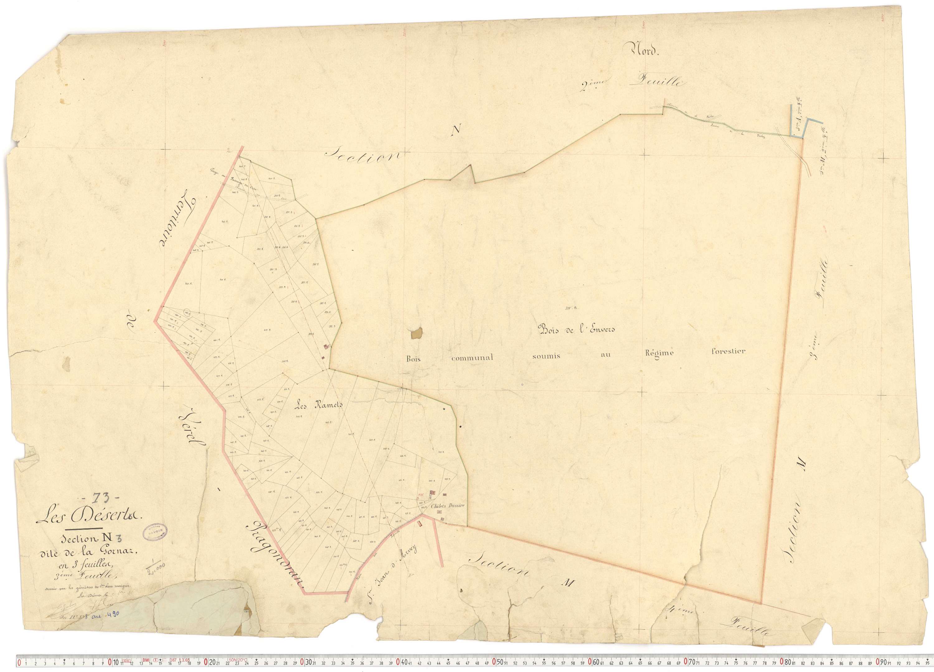 Déserts - Cadastre français (1864).