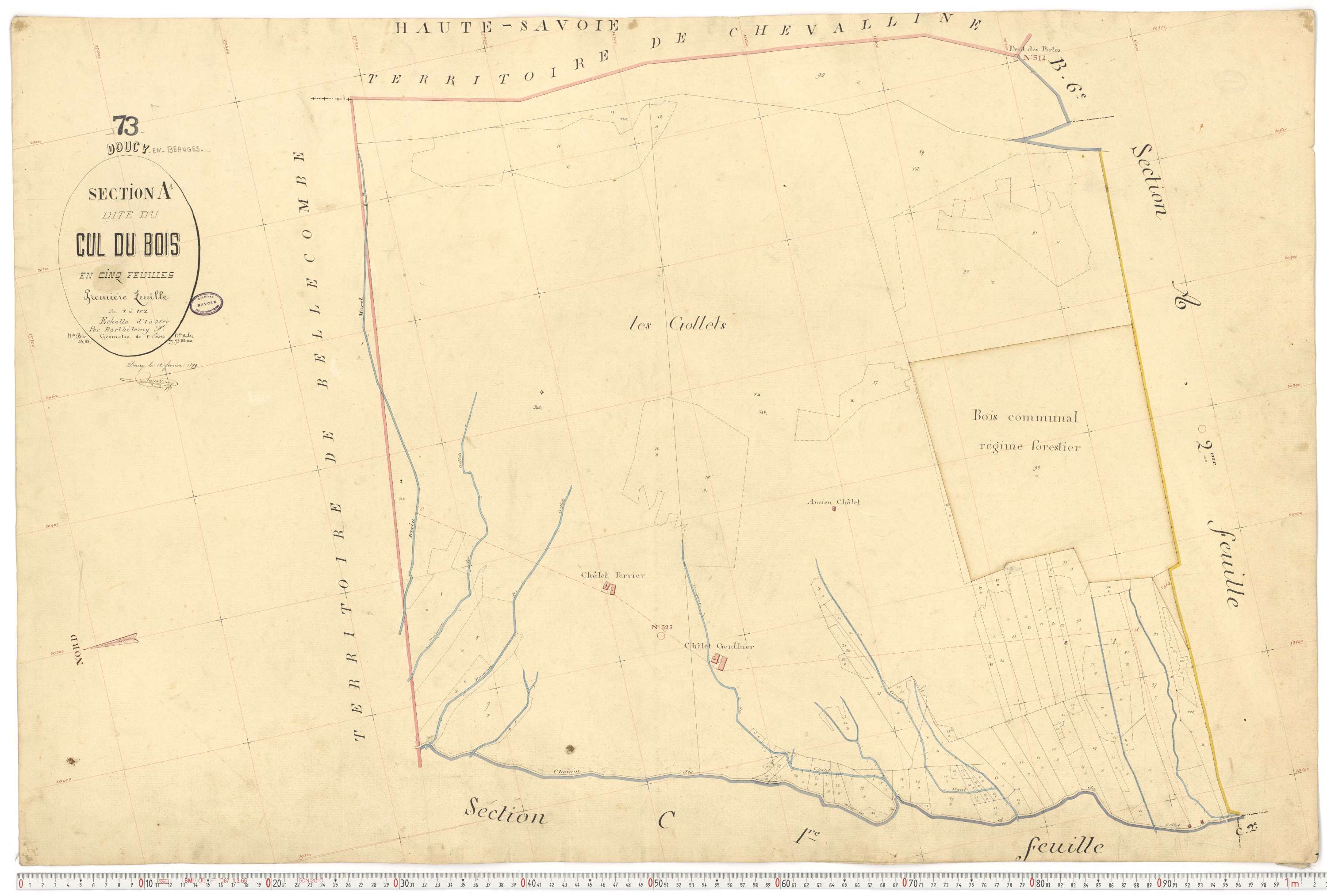 Doucy-en-Bauges - Cadastre français (1879).
