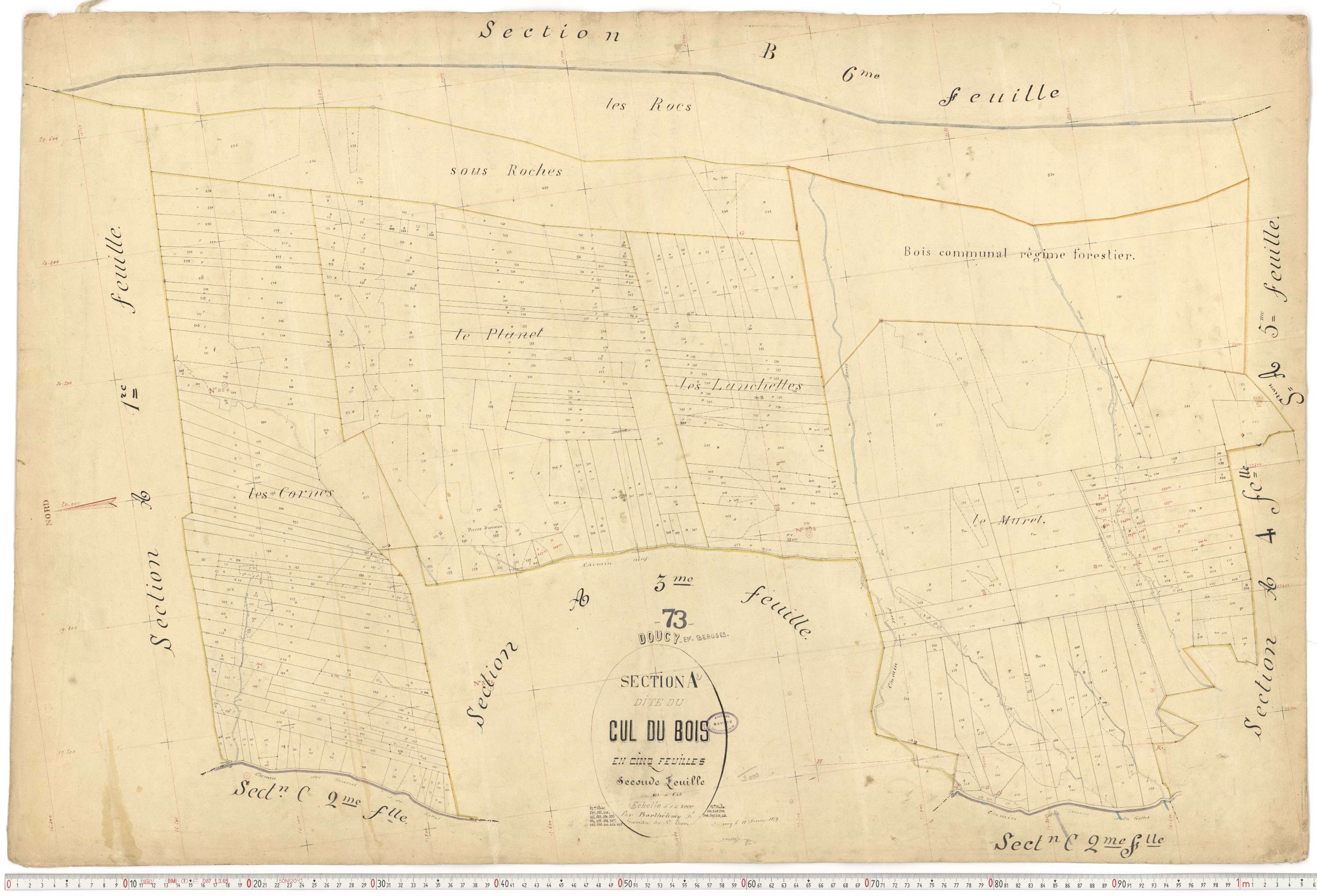 Doucy-en-Bauges - Cadastre français (1879).
