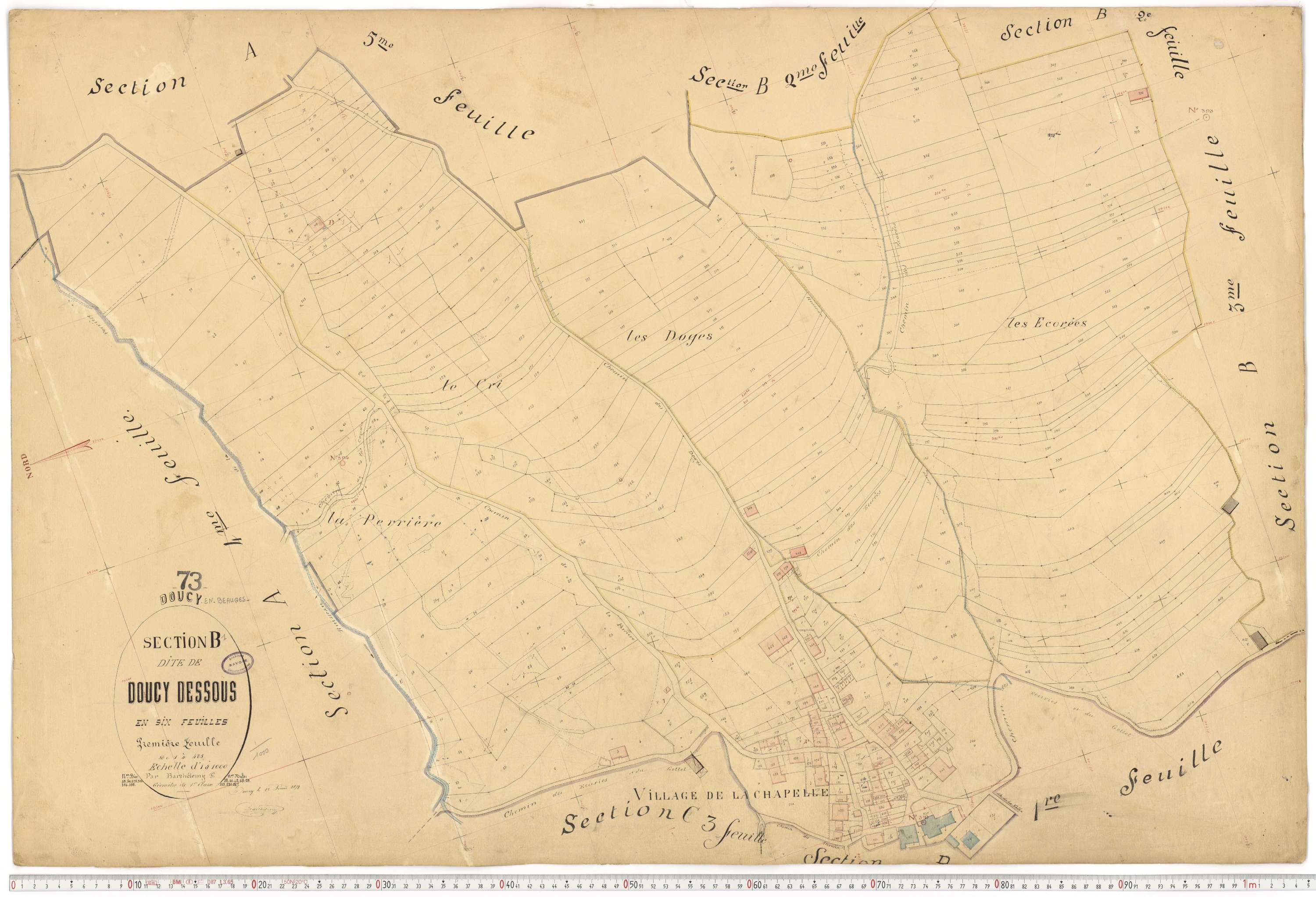 Doucy-en-Bauges - Cadastre français (1879).