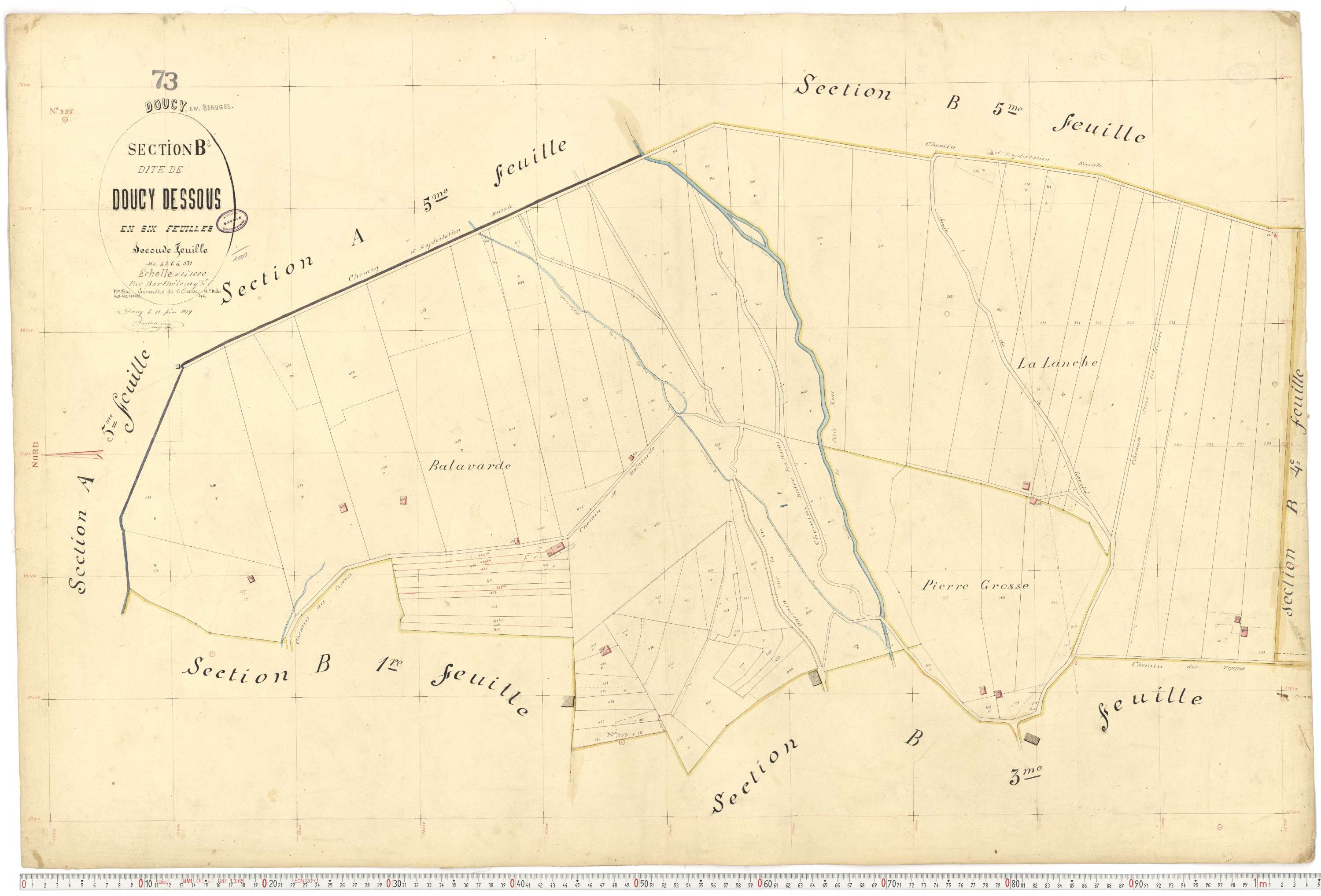 Doucy-en-Bauges - Cadastre français (1879).