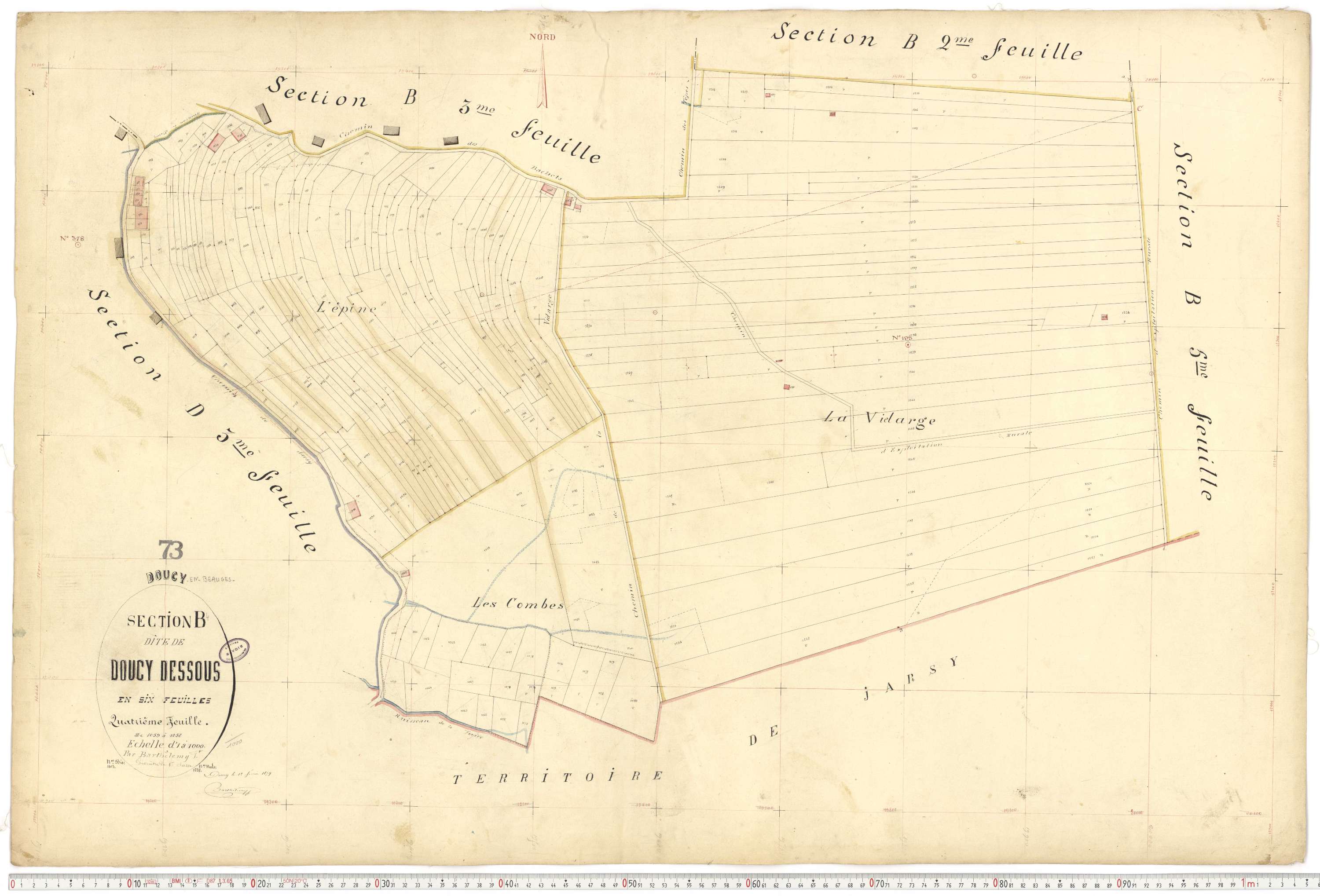 Doucy-en-Bauges - Cadastre français (1879).