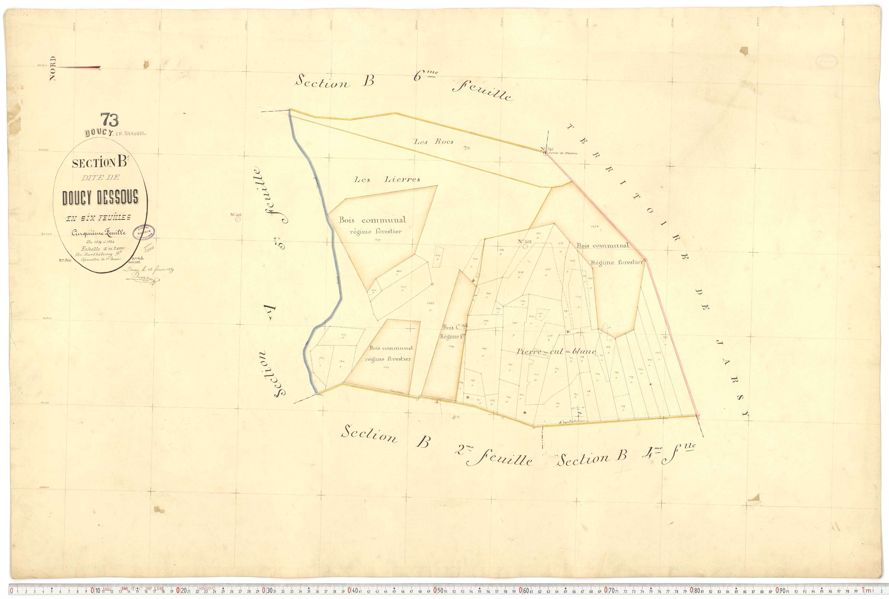 Doucy-en-Bauges - Cadastre français (1879).