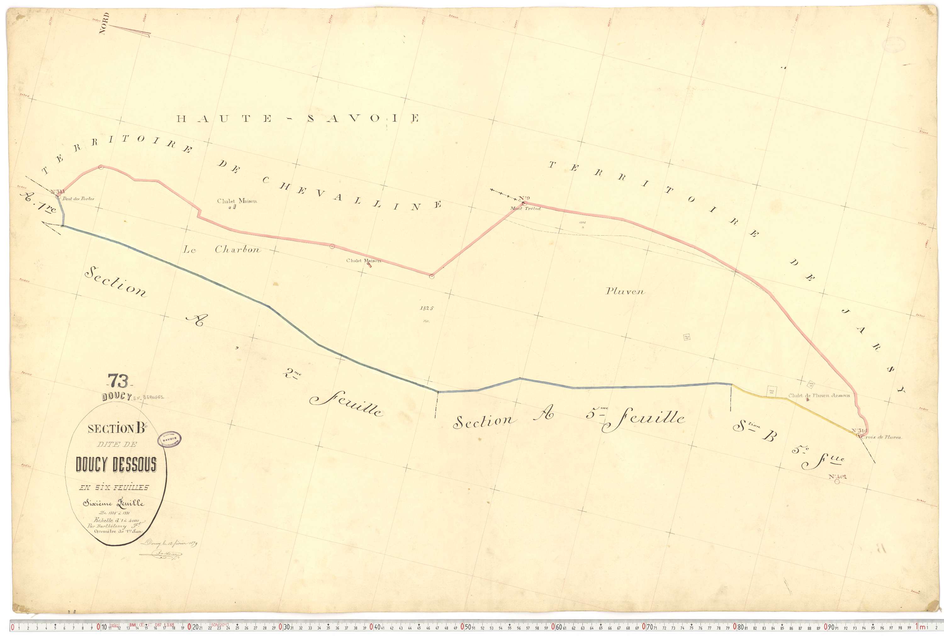 Doucy-en-Bauges - Cadastre français (1879).