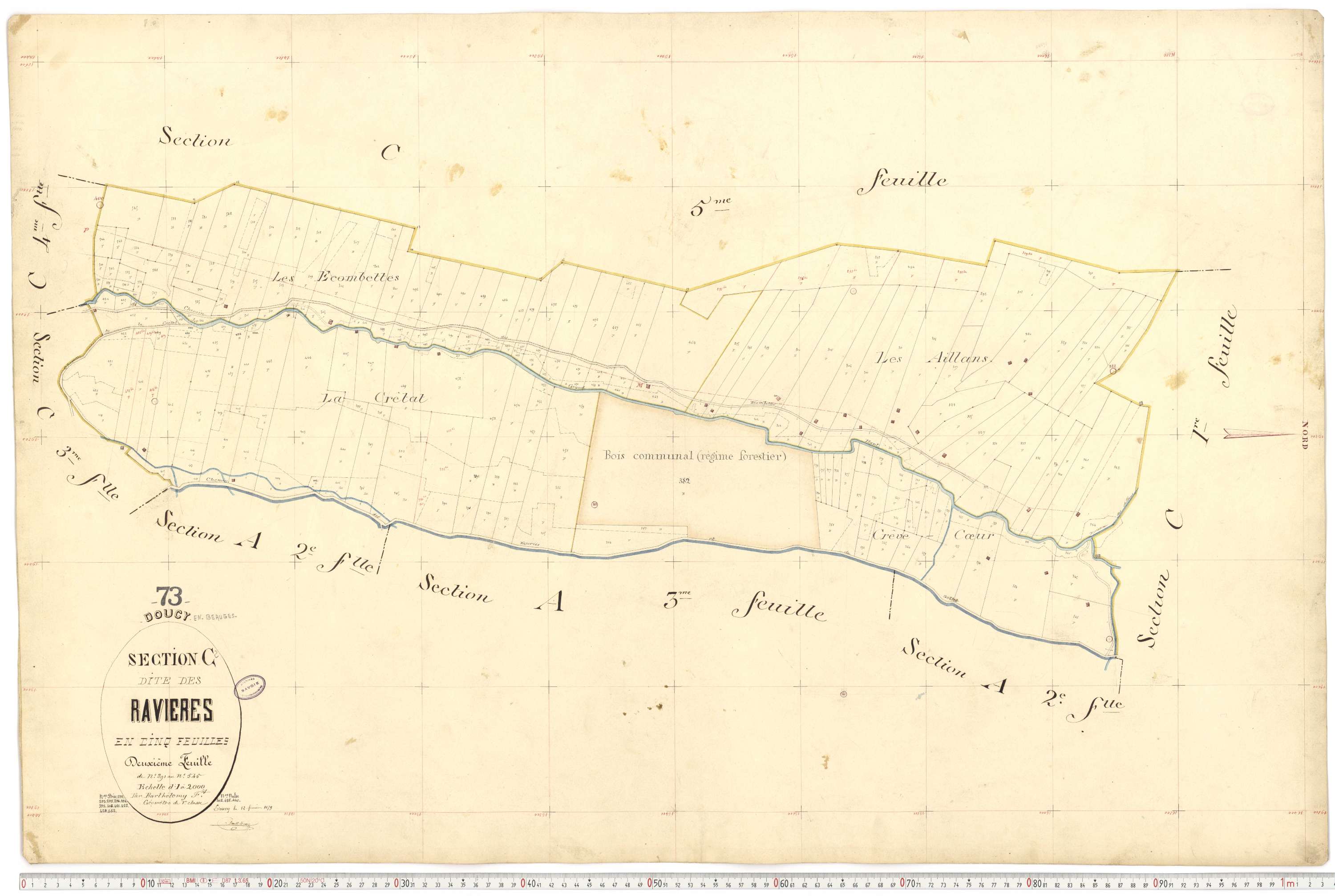 Doucy-en-Bauges - Cadastre français (1879).