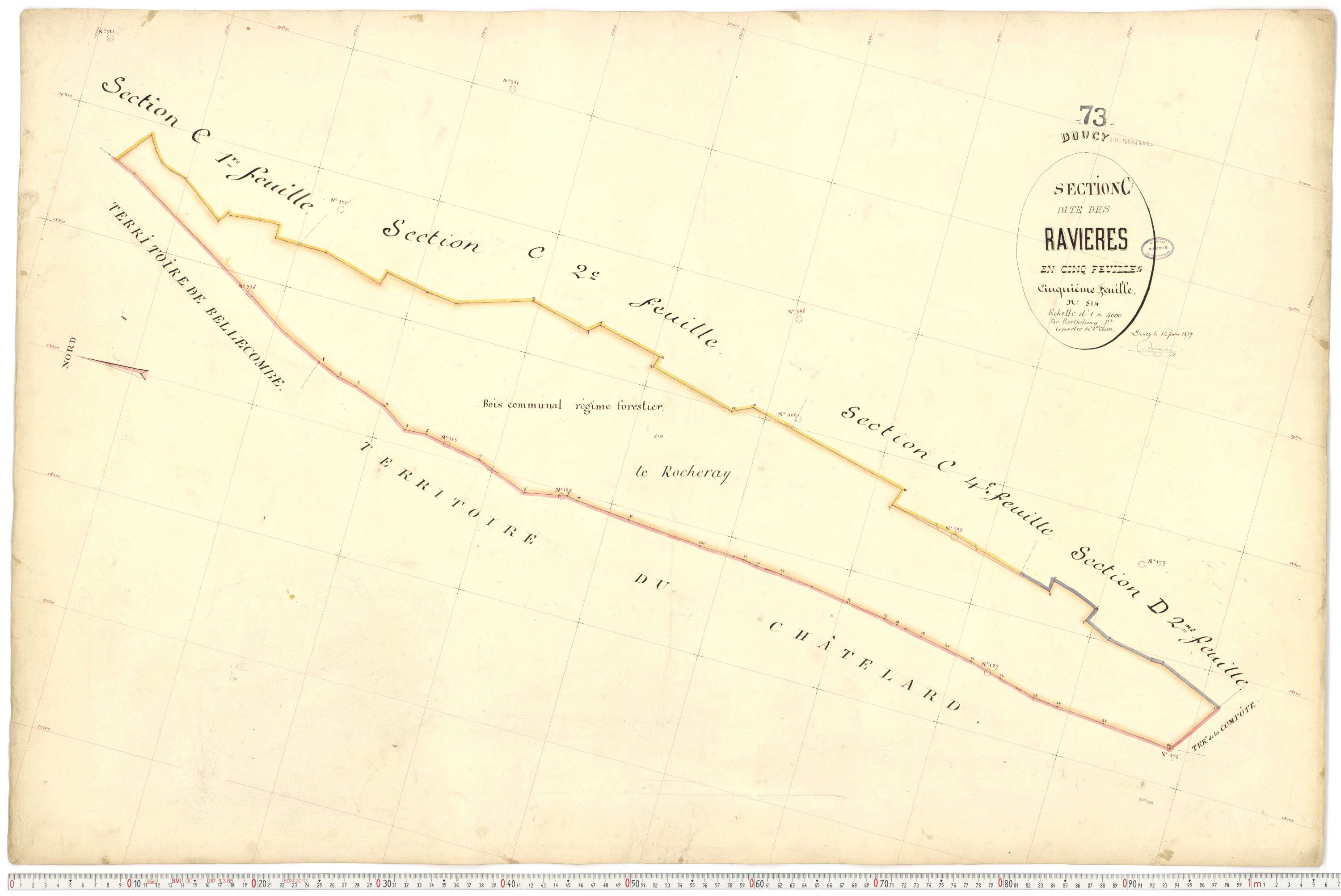 Doucy-en-Bauges - Cadastre français (1879).