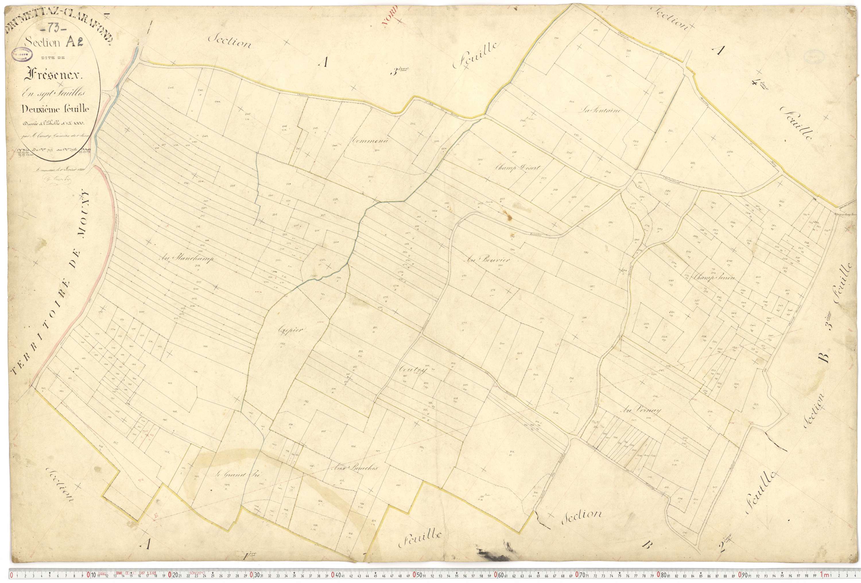 Drumettaz-Clarafond - Plans cadastraux du premier cadastre français.