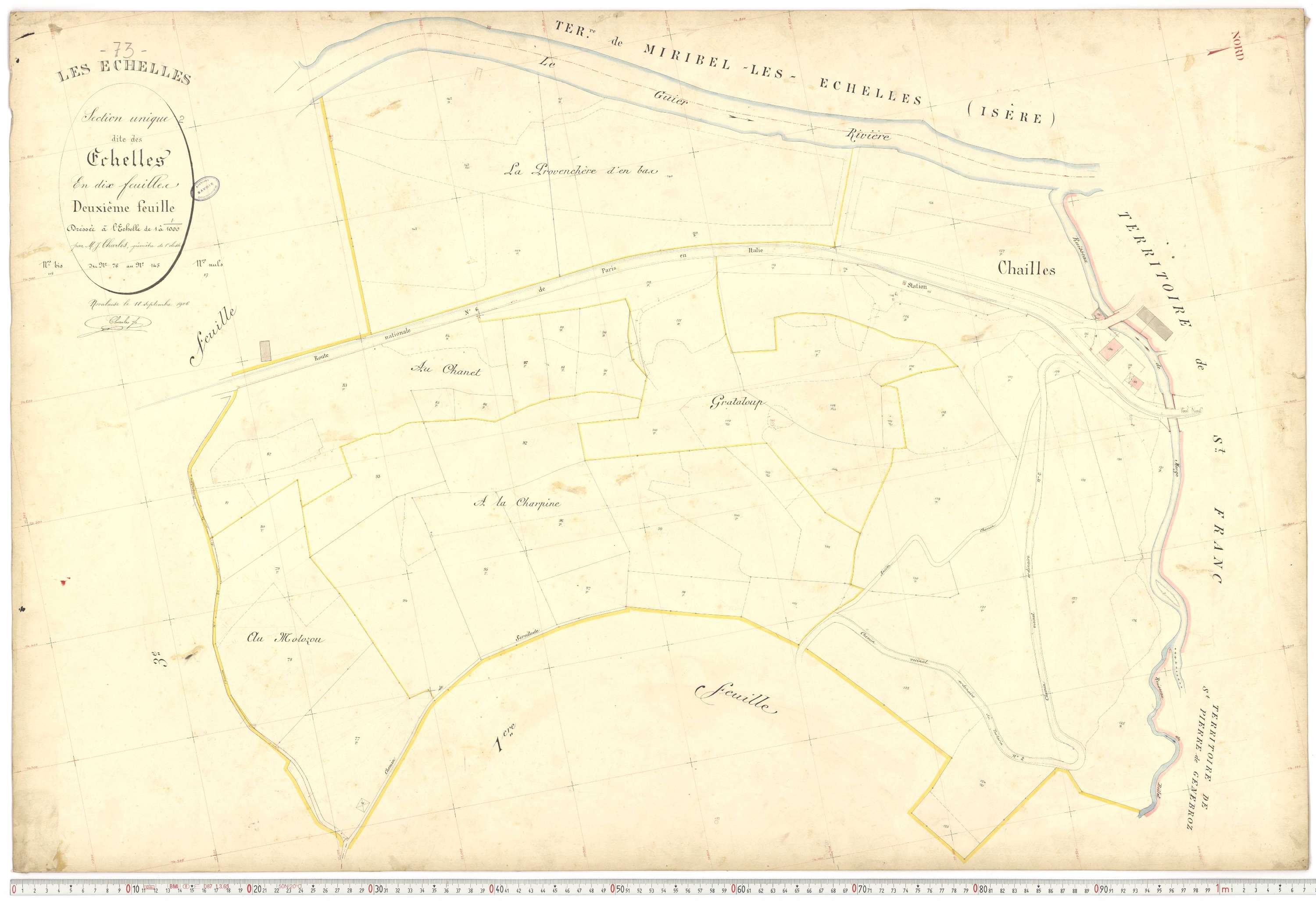 Échelles - Cadastre français (1907).